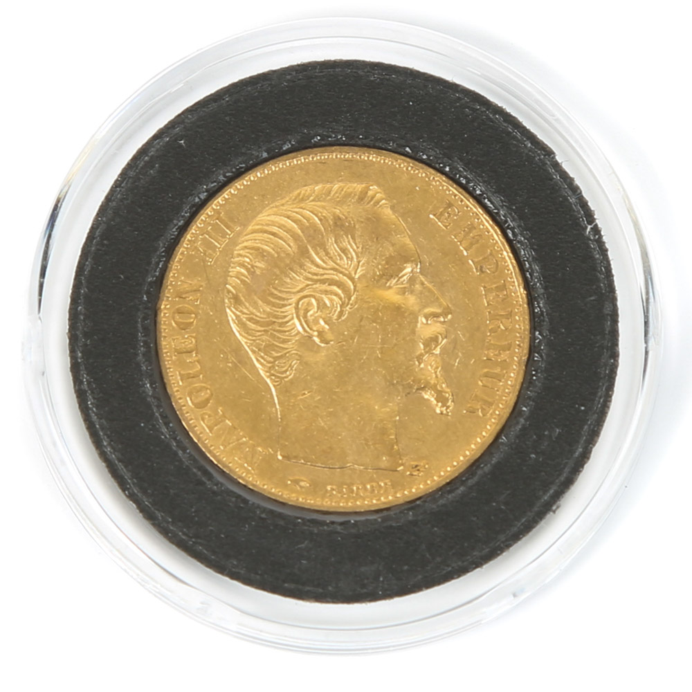 1858-A France Napoleon III 20 Franc Gold Coin