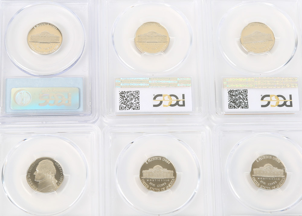PCGS Graded DCAM Jefferson Proof Nickels