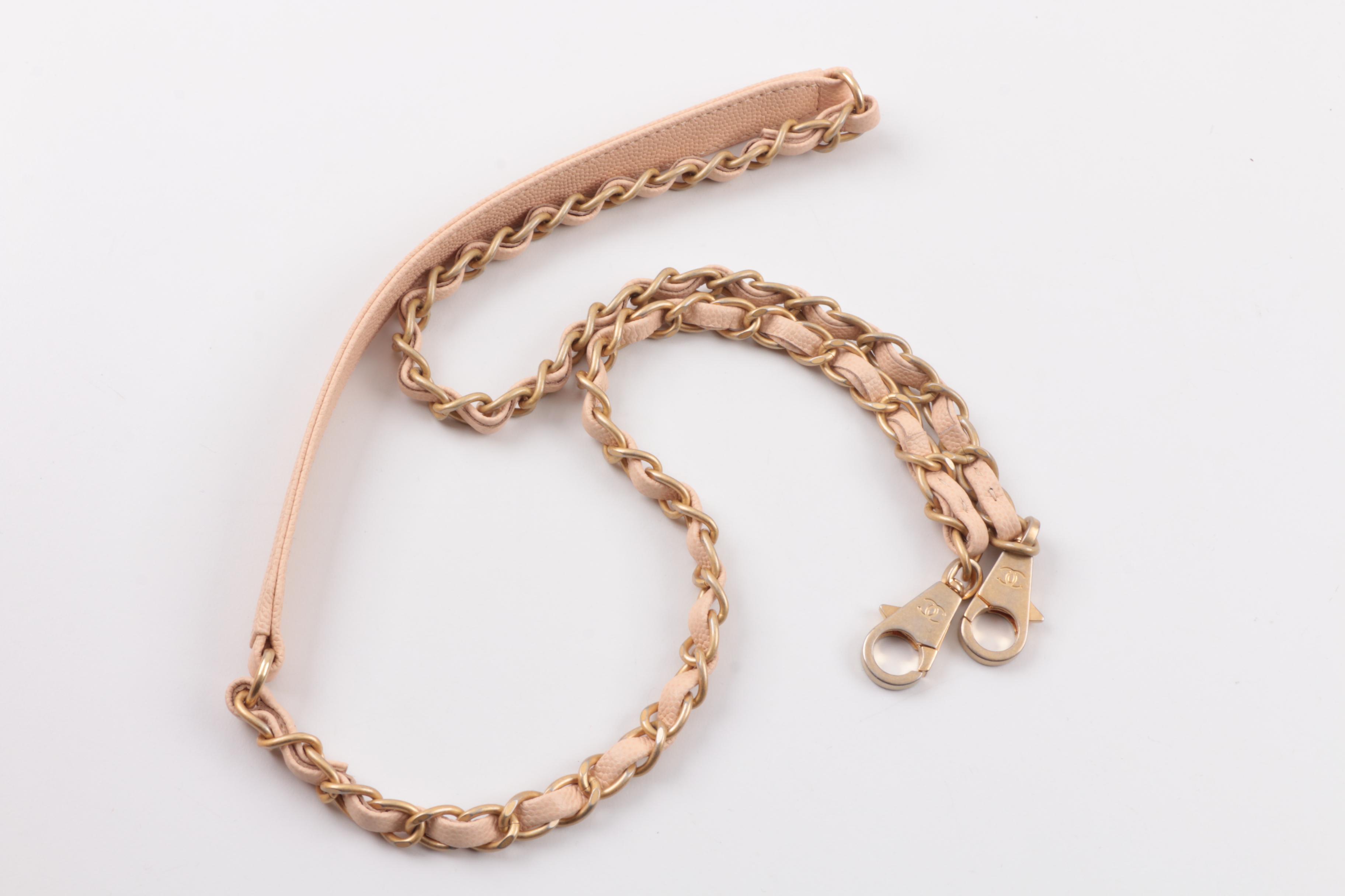 Chanel Caviar Quilted Medium Coco Handle Flap Handbag in Light Beige