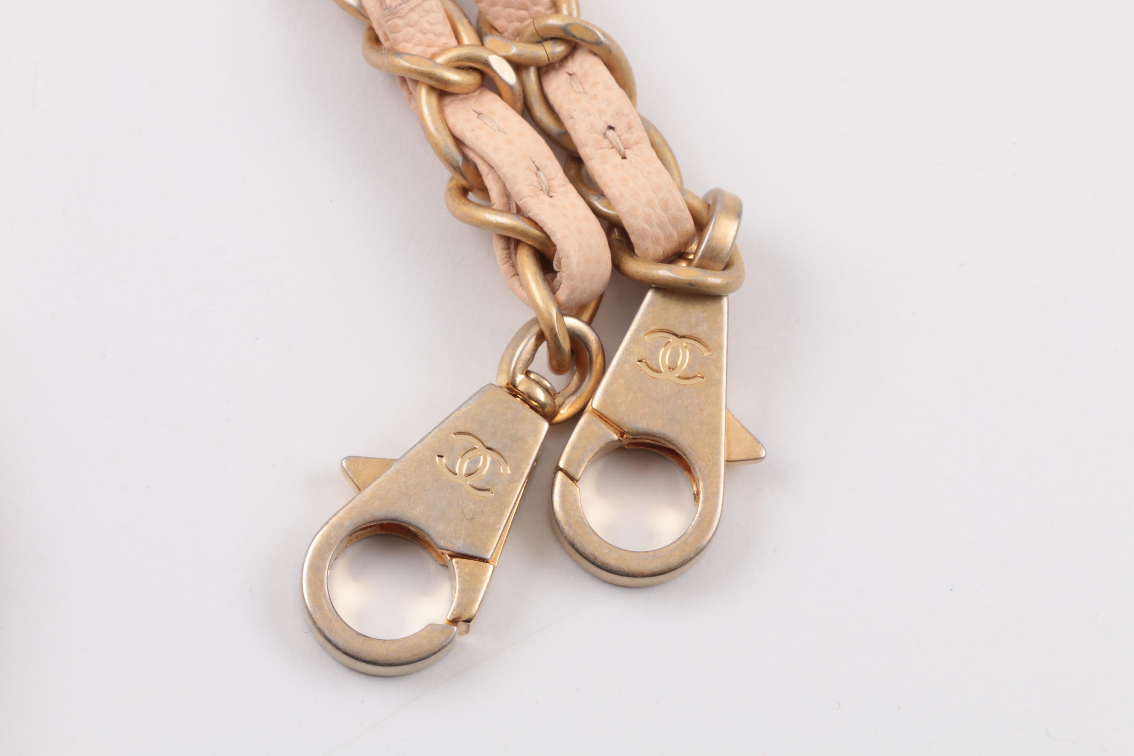 Chanel Caviar Quilted Medium Coco Handle Flap Handbag in Light Beige