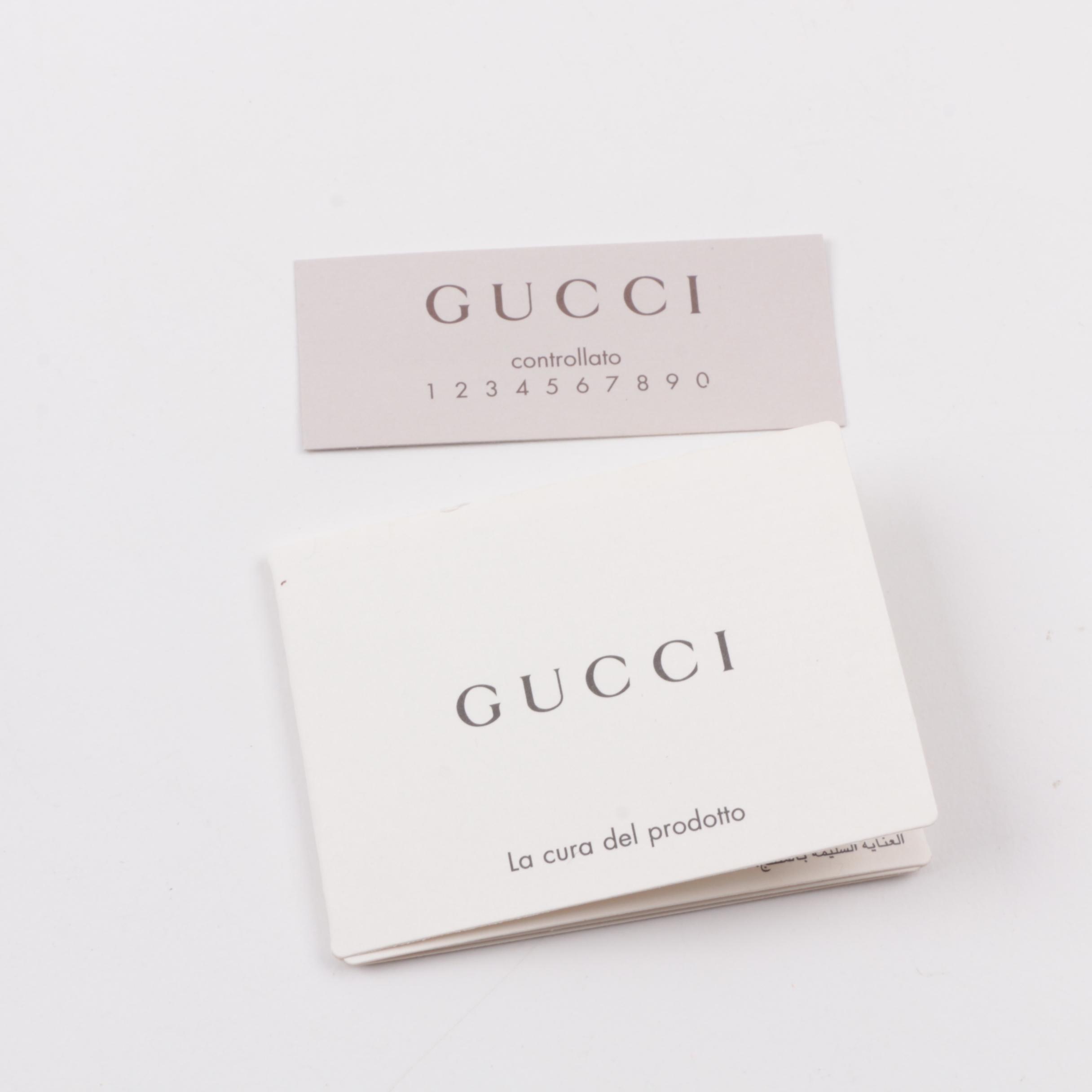 Gucci Geranium Soft Gold Metallic Leather Clutch, Made in Italy