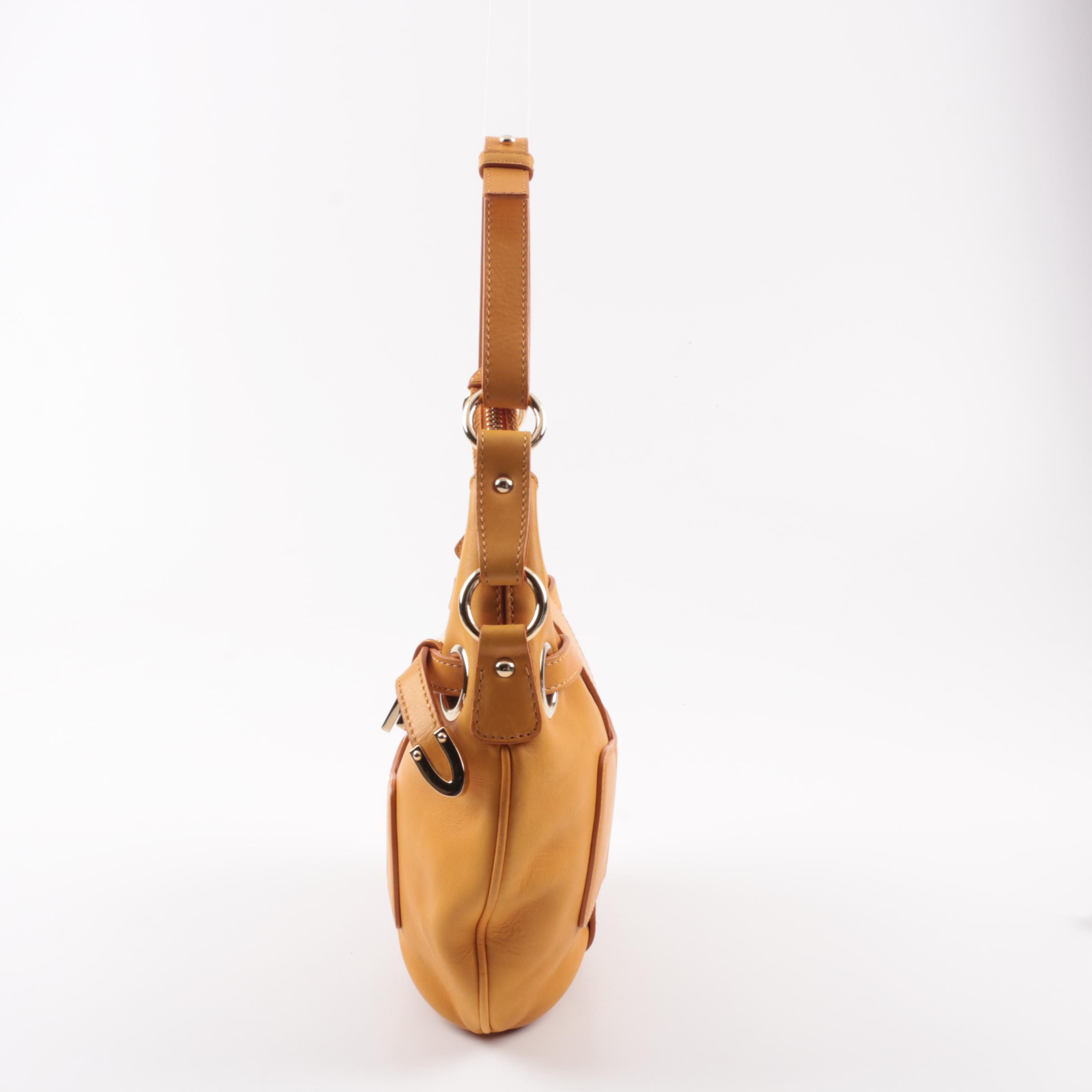 Jimmy Choo Mustard Yellow Leather Purse