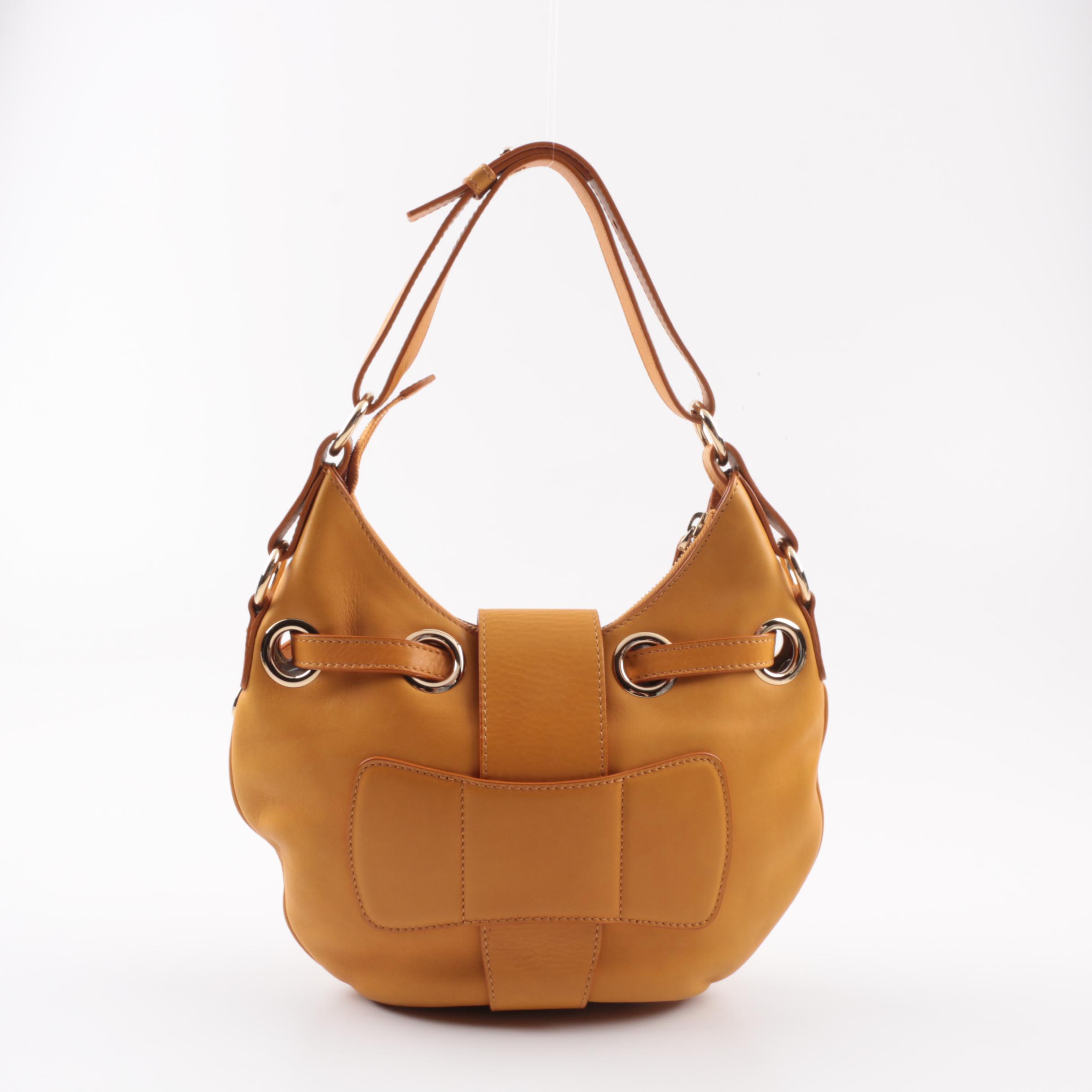 Jimmy Choo Mustard Yellow Leather Purse