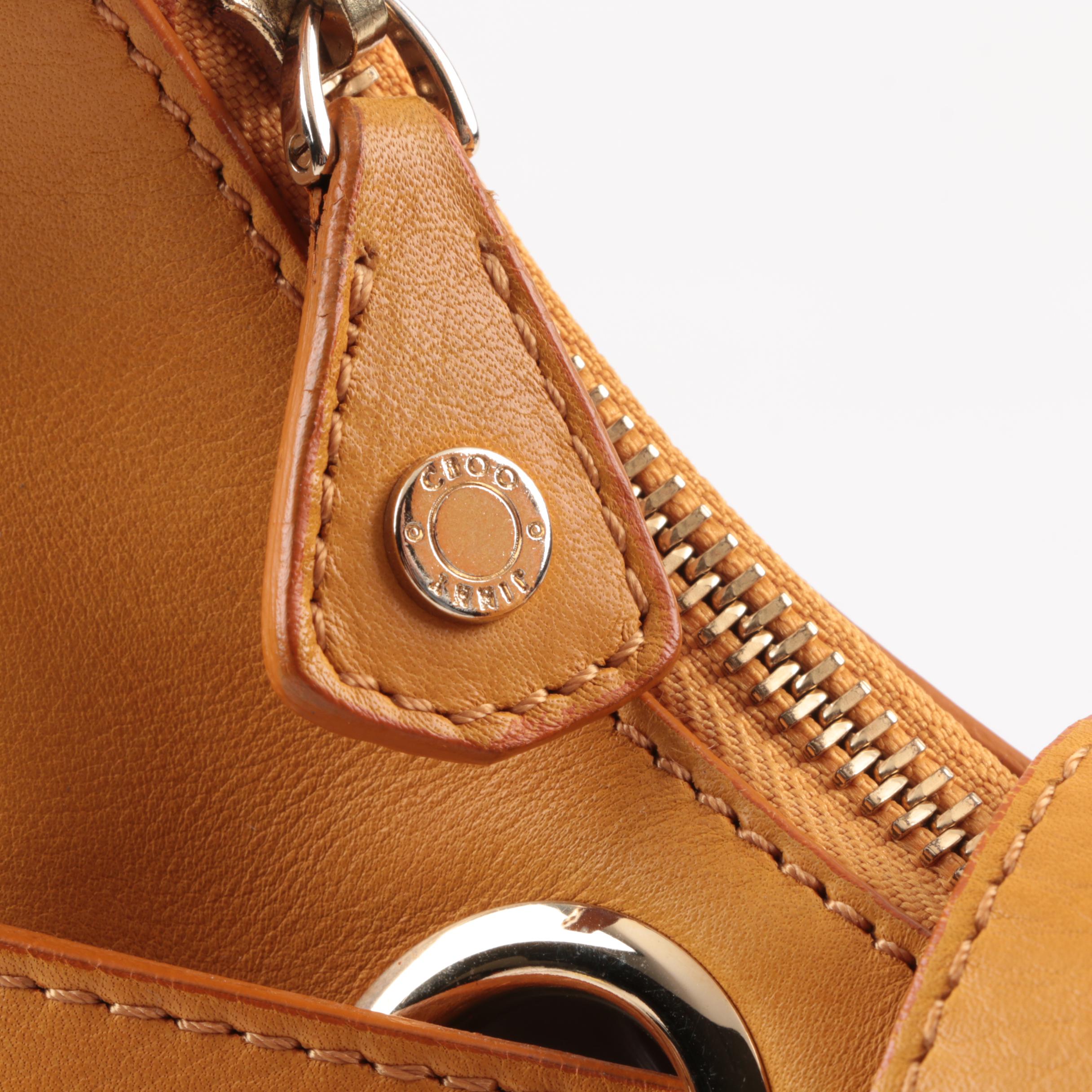 Jimmy Choo Mustard Yellow Leather Purse