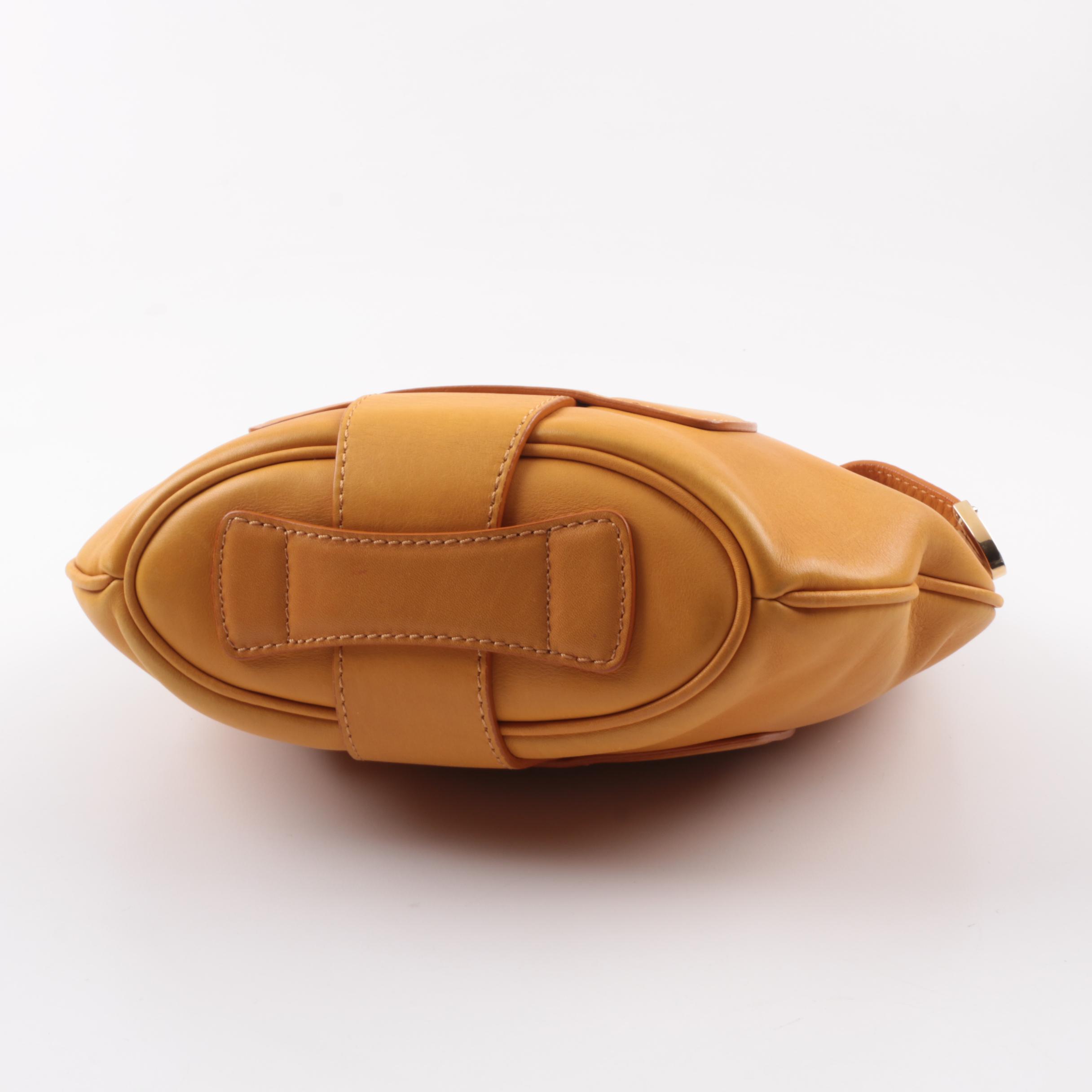 Jimmy Choo Mustard Yellow Leather Purse