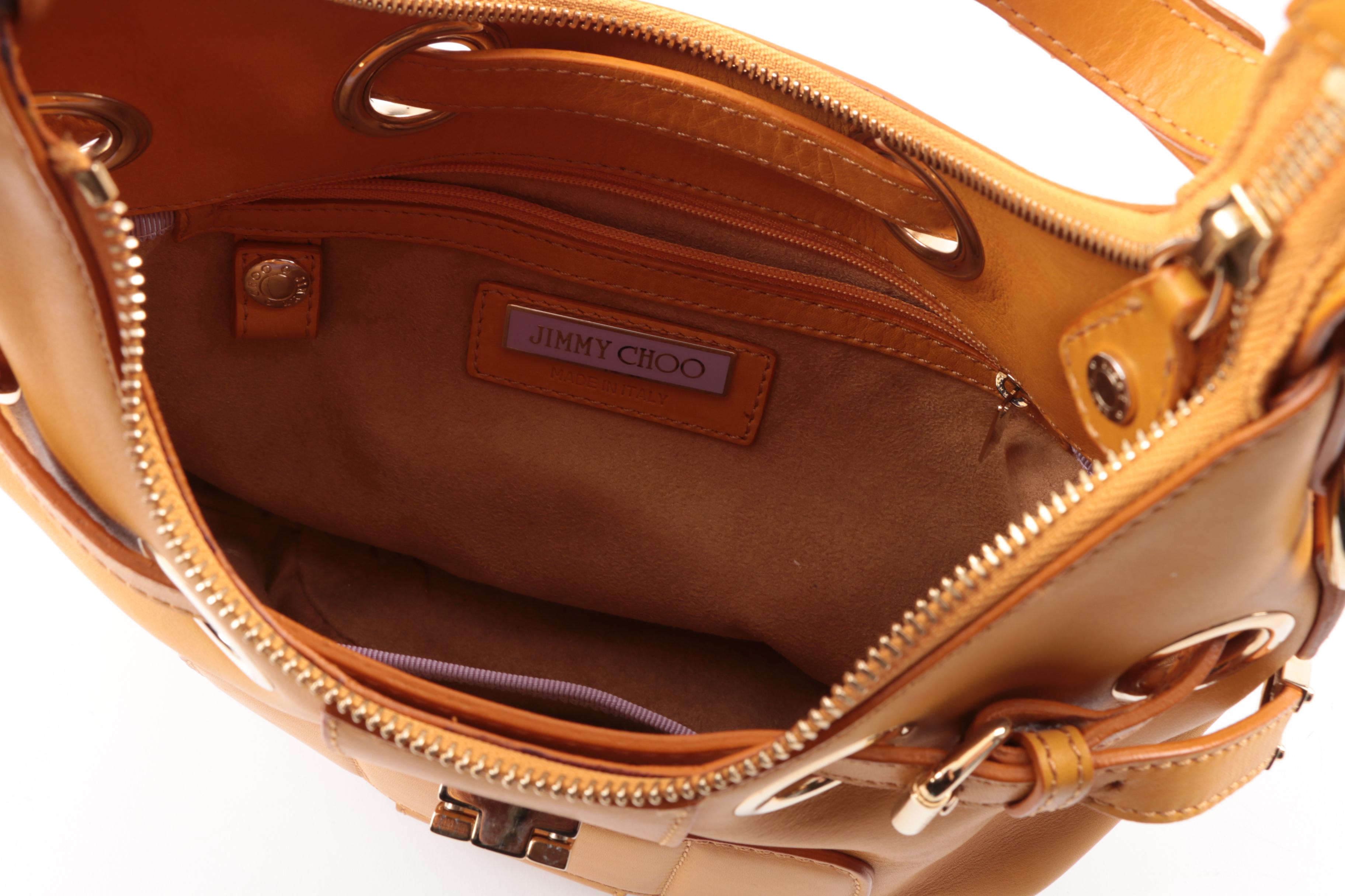 Jimmy Choo Mustard Yellow Leather Purse