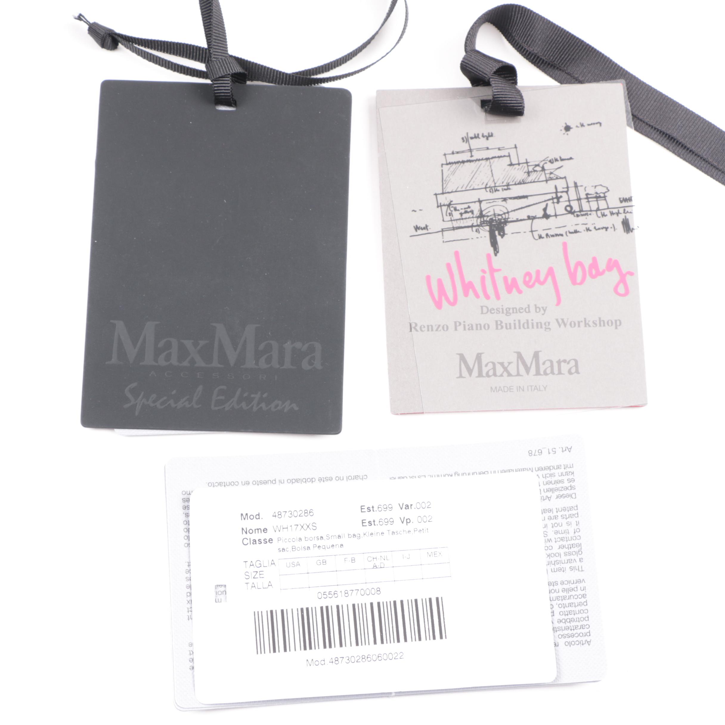 Max Mara 2017 "Whitney Bag" Designed by  Renzo Piano Building Workshop