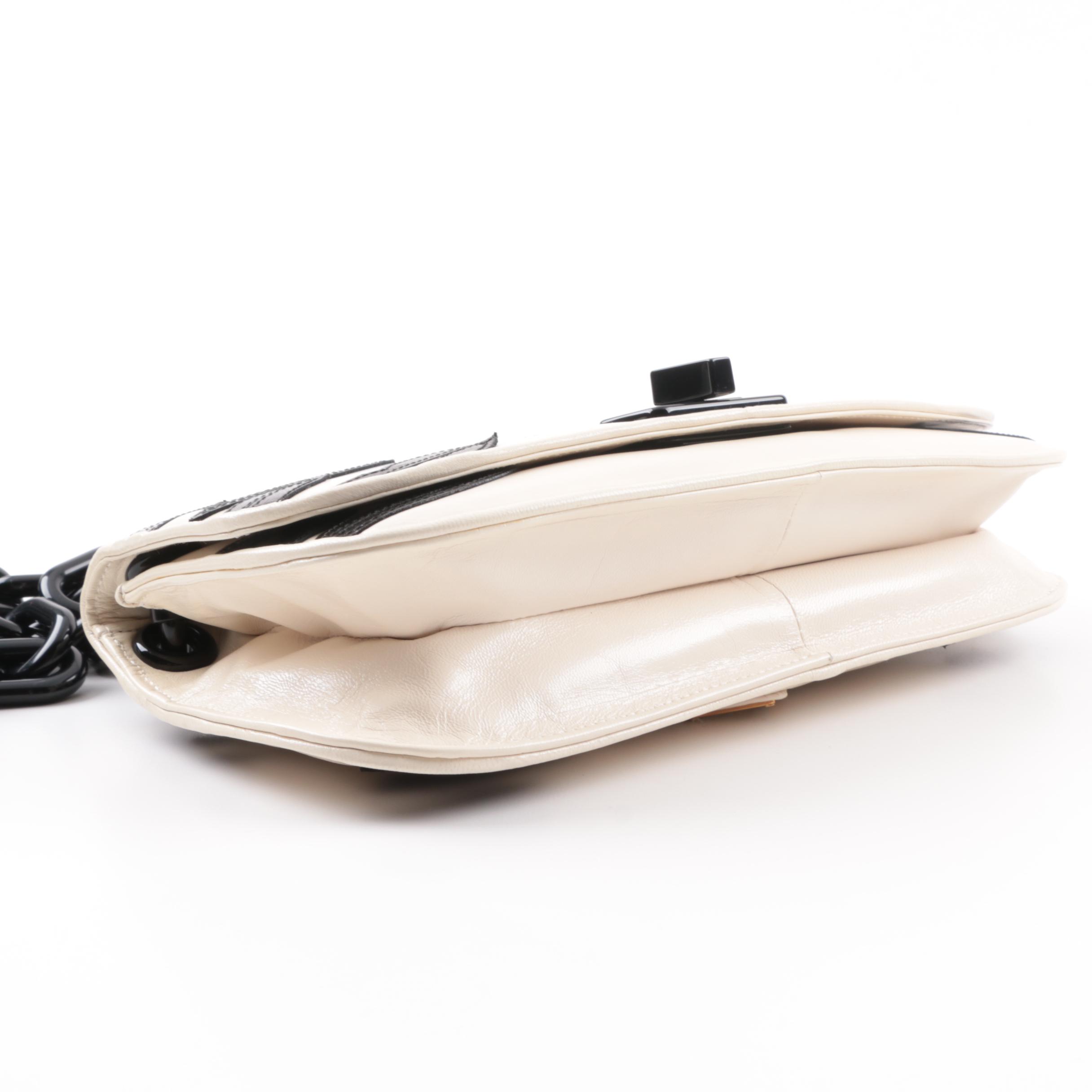 Prada Resort Collection 2012 Black Lips Leather Shoulder Bag