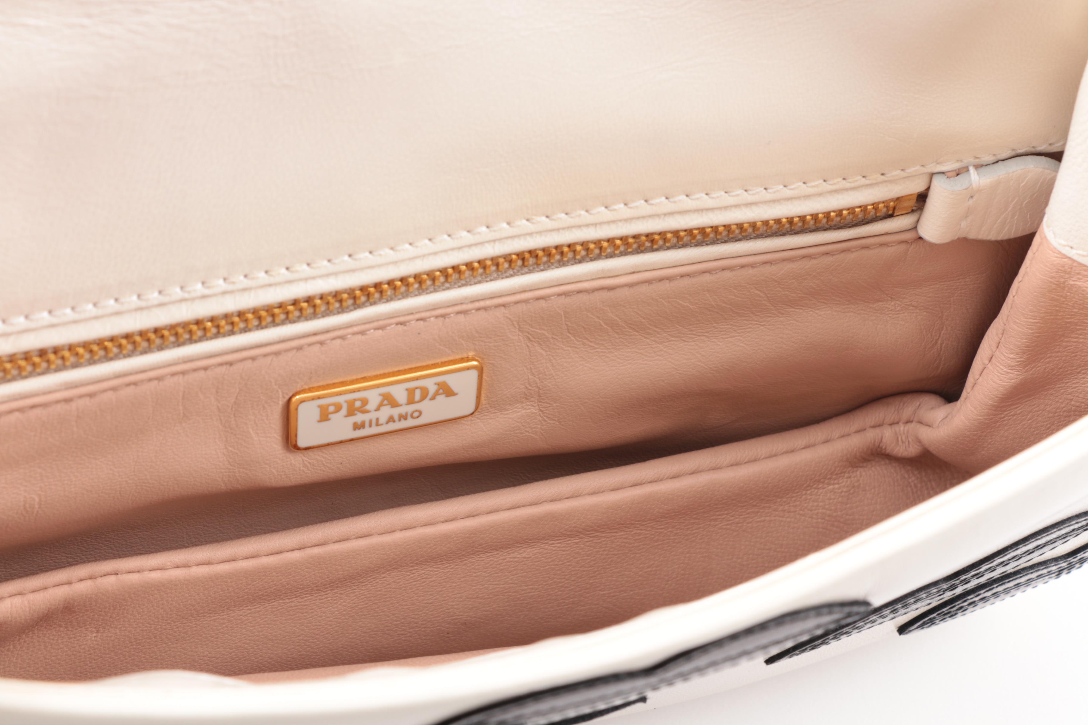 Prada Resort Collection 2012 Black Lips Leather Shoulder Bag