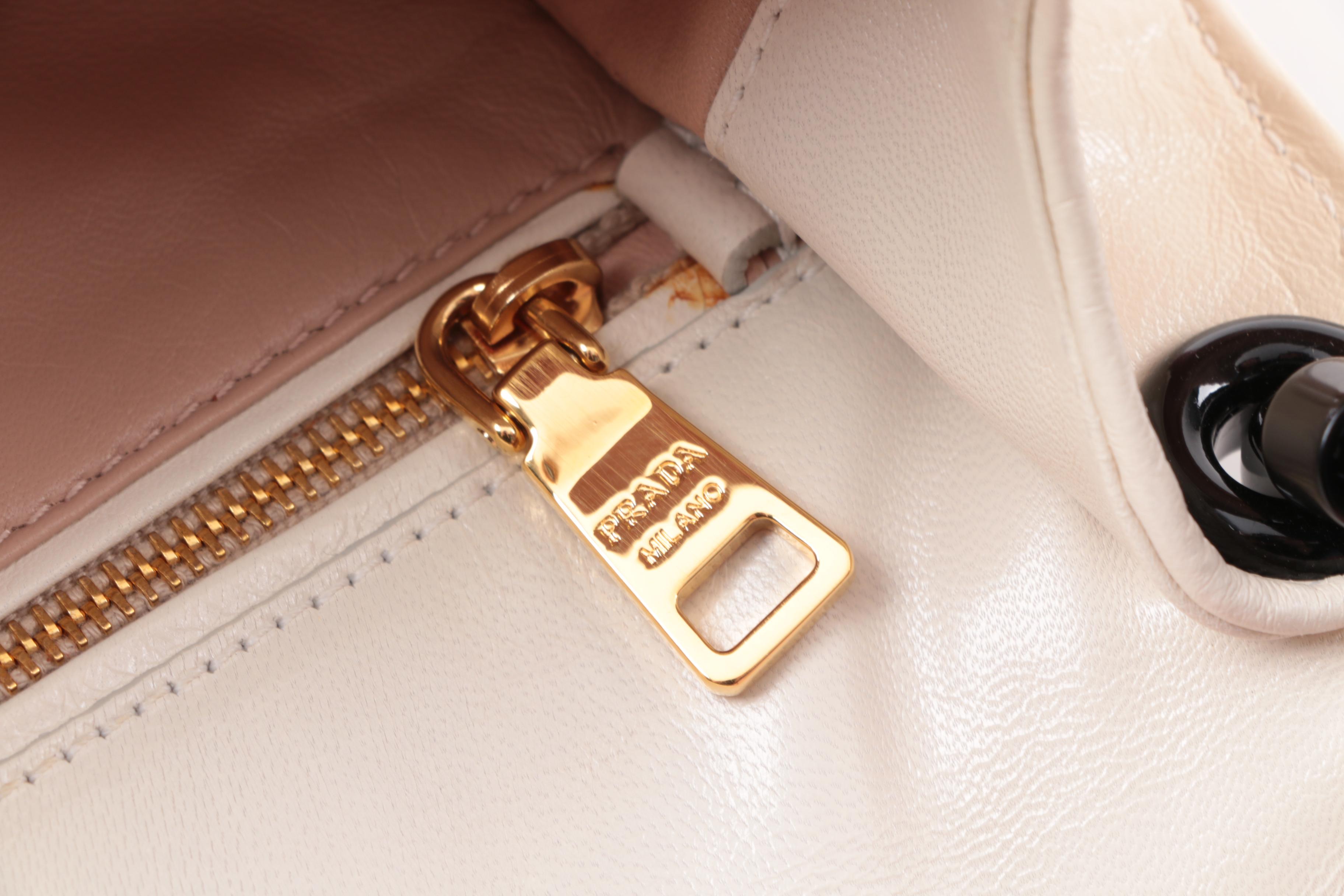 Prada Resort Collection 2012 Black Lips Leather Shoulder Bag