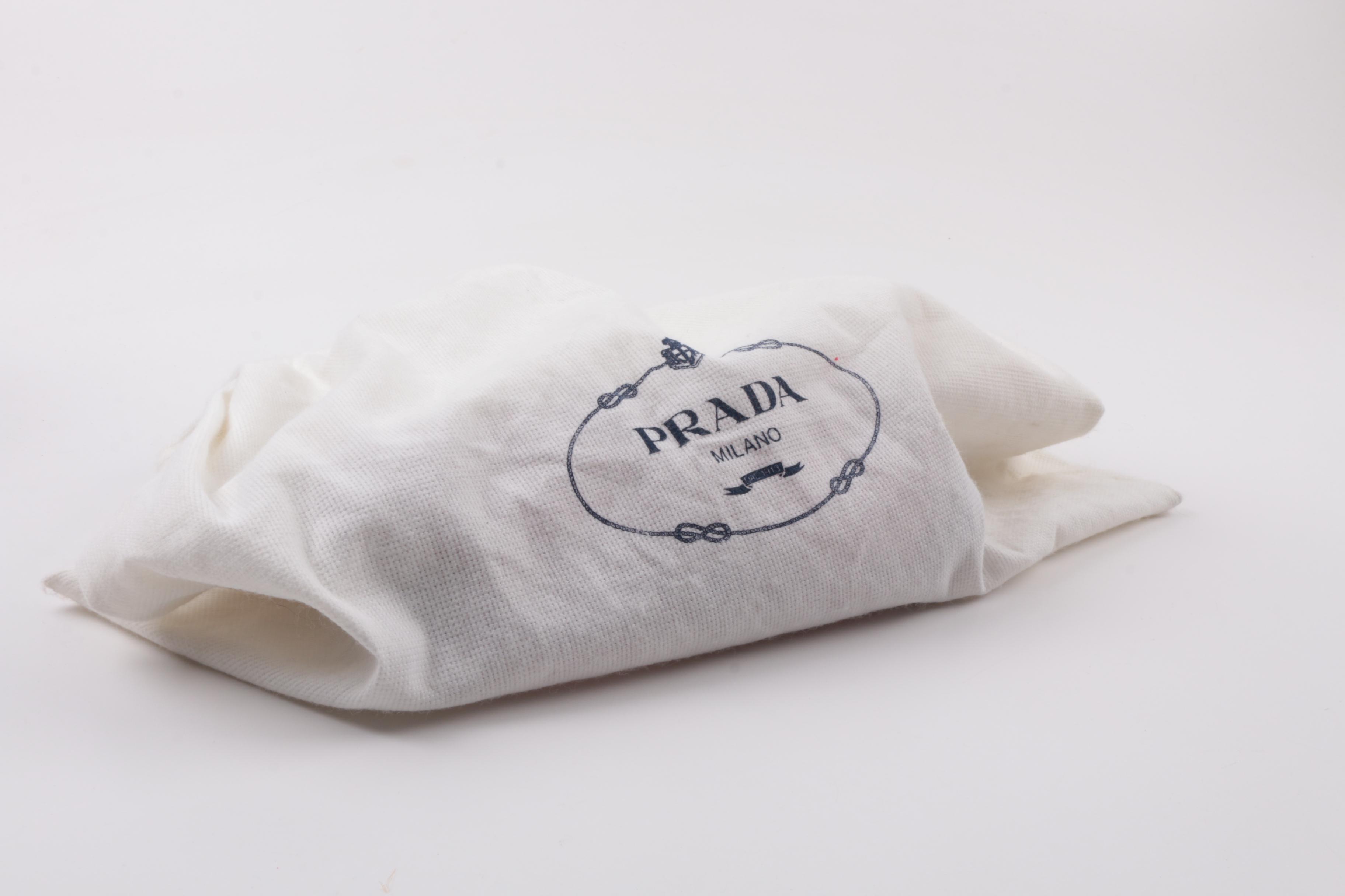 Prada Camoscio Micro Red Suede Baguette Shoulder Bag