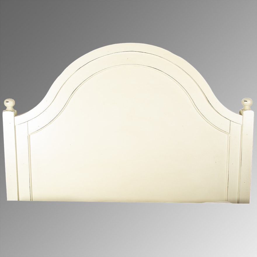 White Painted Full Size Headboard