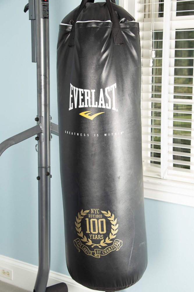 Everlast 100-Year Anniversary Punching Bag with TKO Heavy Bag Stand