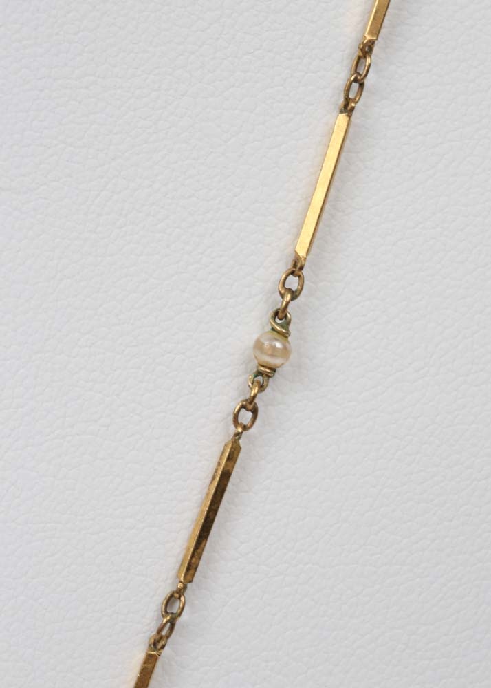 Vintage Gold Tone Bucherer Pendant Watch Necklace