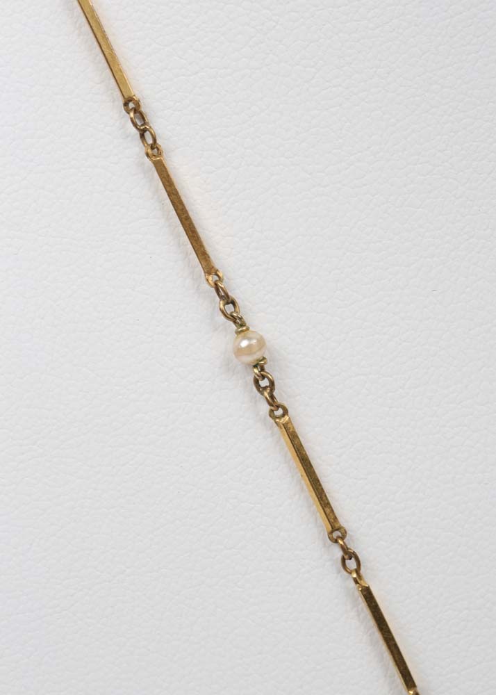 Vintage Gold Tone Bucherer Pendant Watch Necklace