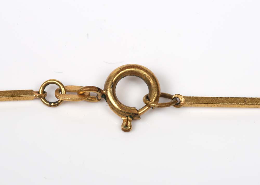 Vintage Gold Tone Bucherer Pendant Watch Necklace