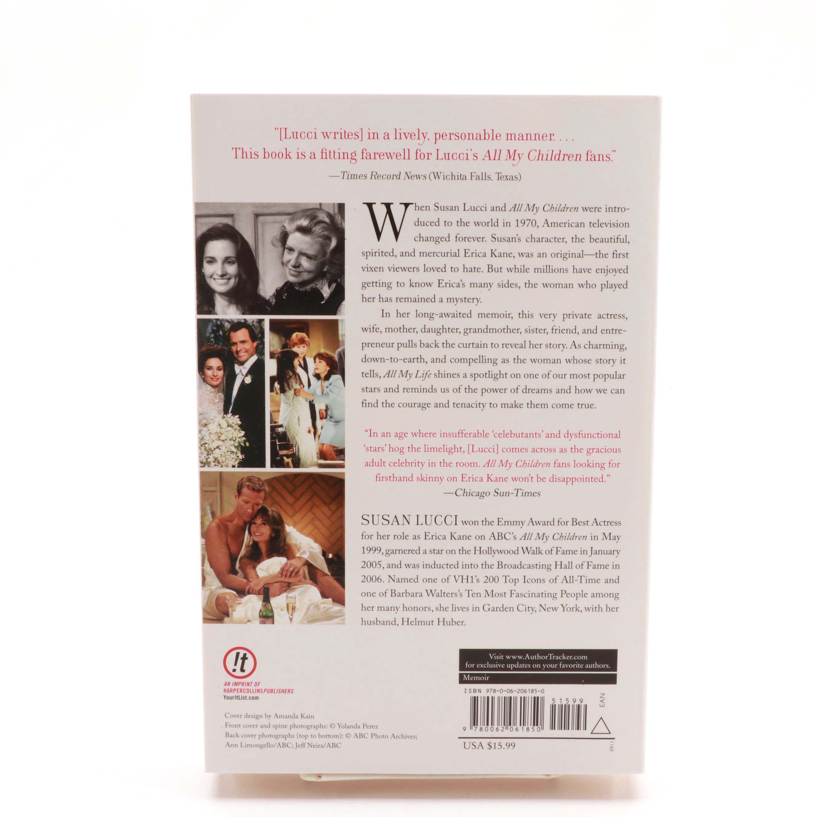 2011 Autographed and Inscribed "All My Life A Memoir " by Susan Lucci