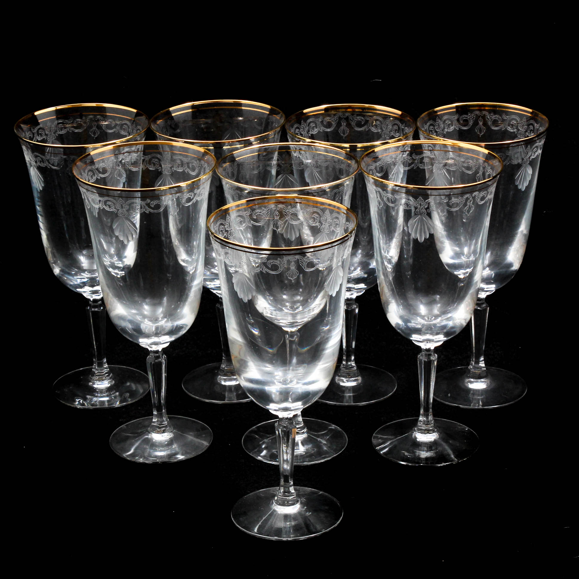 Lenox  "Classic Shell" Crystal Iced Tea Glasses