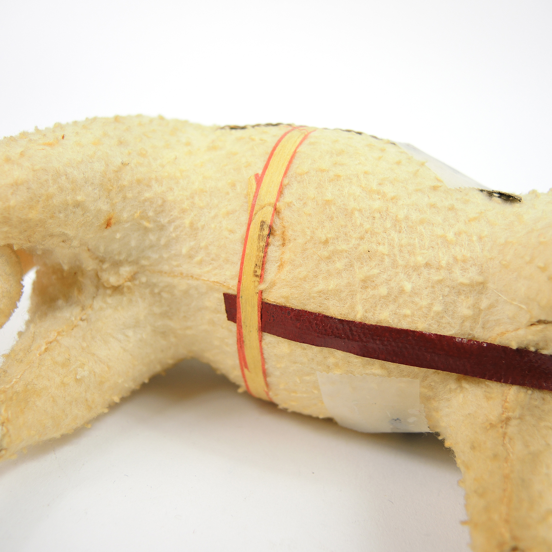 German Paper Mâché Sheep Pull Toy , 19th Century