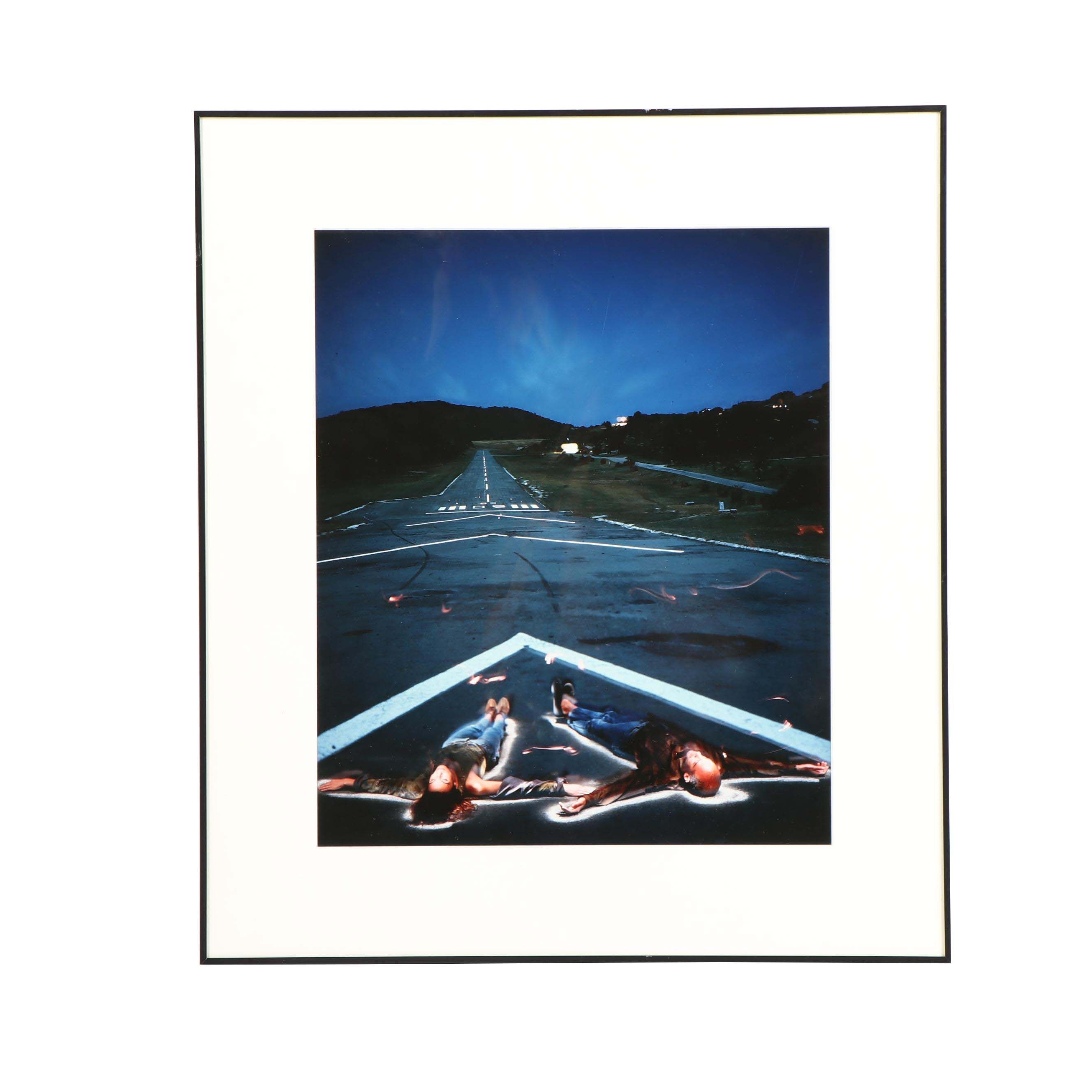 Dean Chamberlain Color Photograph "Airport with Clemente"