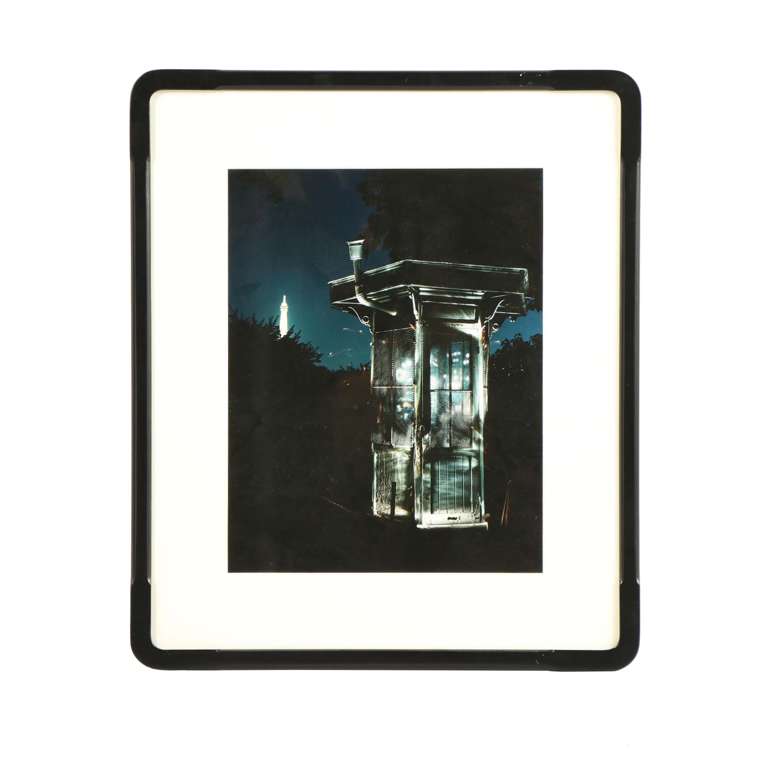 Dean Chamberlain (b. 1954) Photograph of Phone Booth in Paris, France