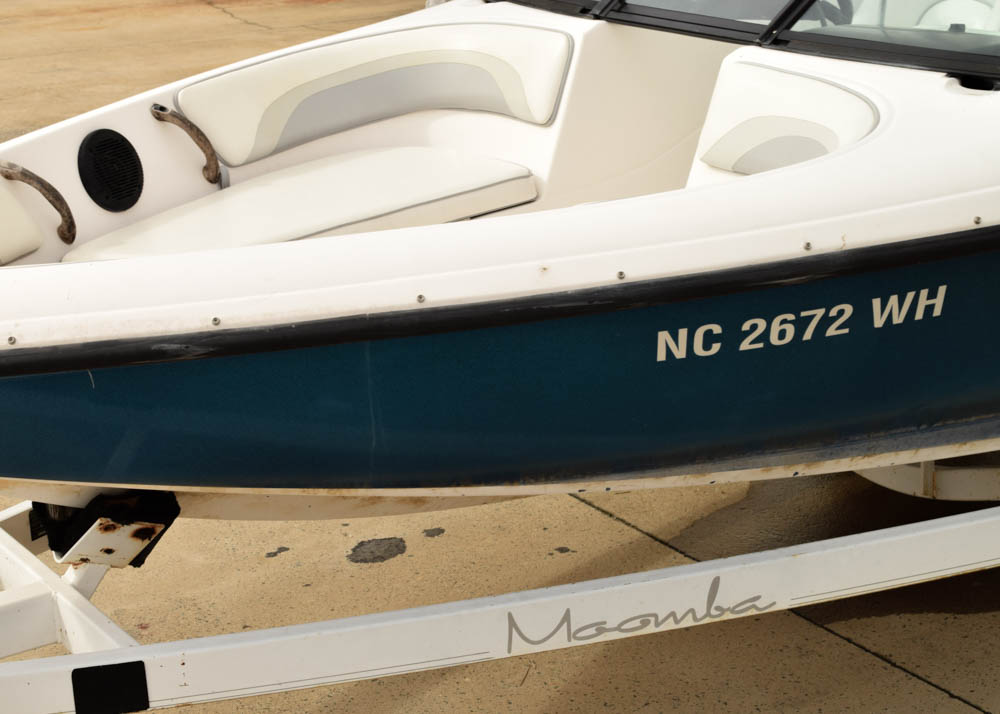 1999 Moomba Mobius 21-Foot Ski Boat and Boatmate Trailer