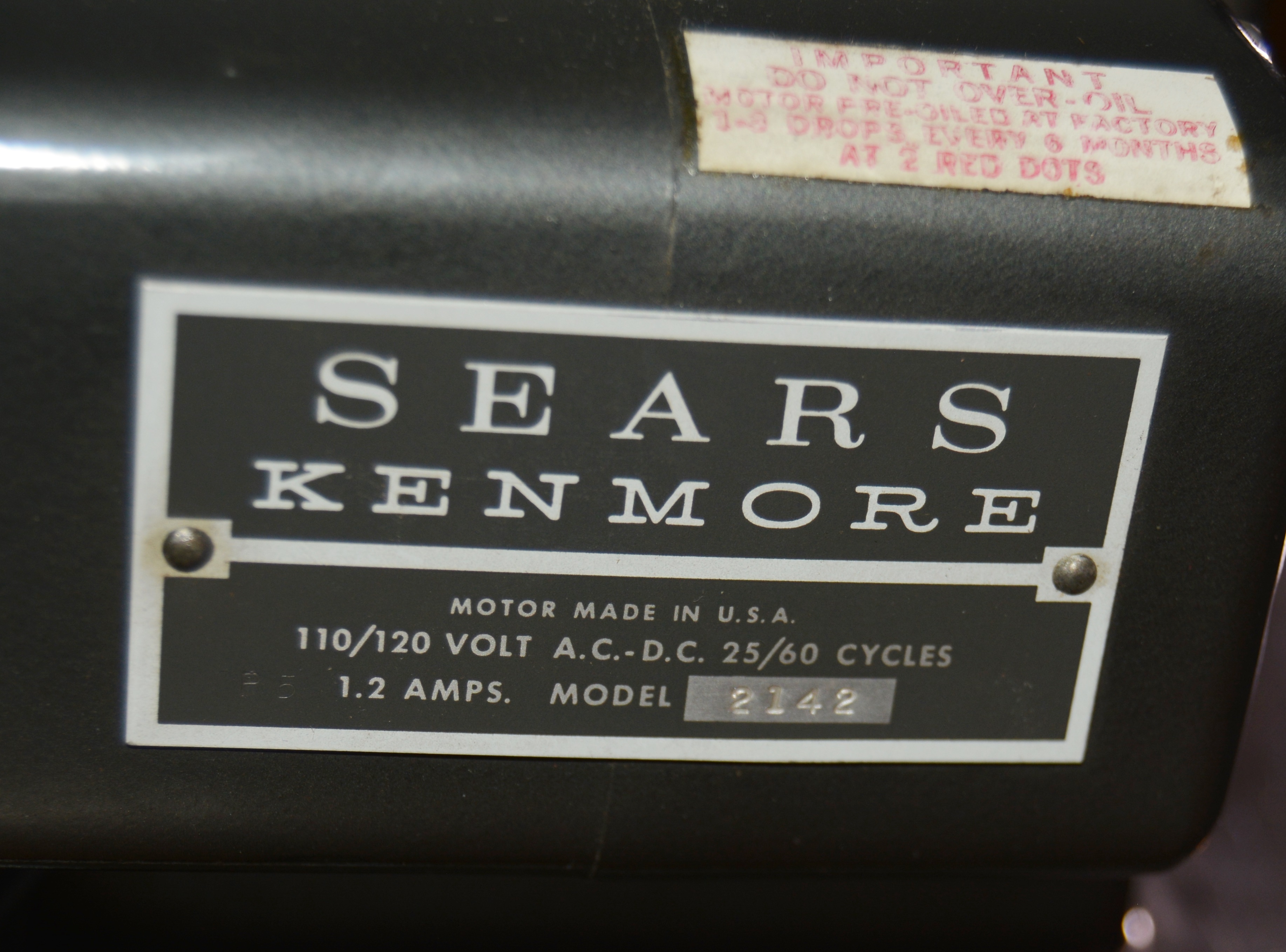 Vintage Sears Kenmore Sewing Machine and Sewing Cabinet