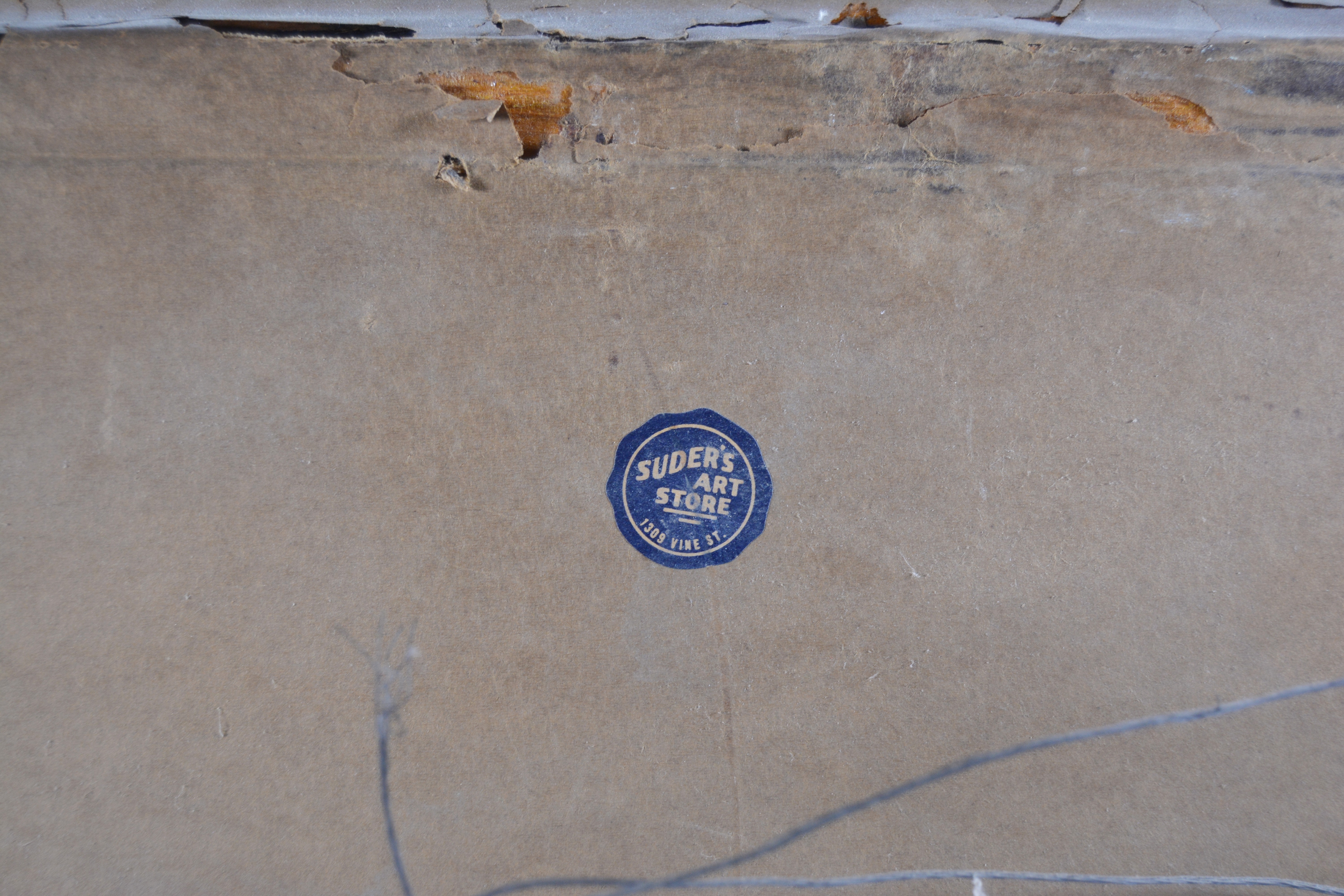 Rudolf Tschudi Oil Painting of Tree Lined Walking Path