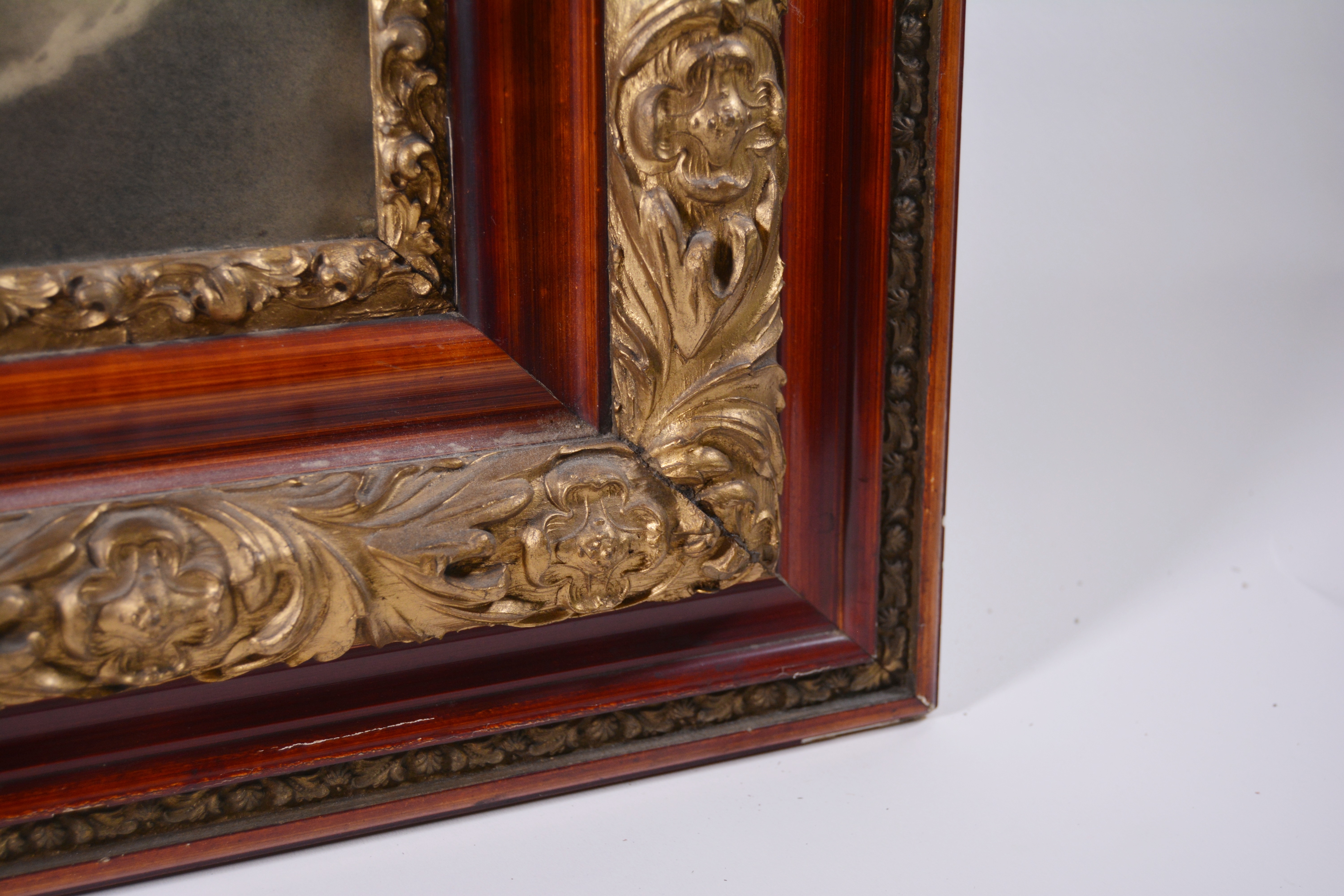 Lithograph of Two Babies