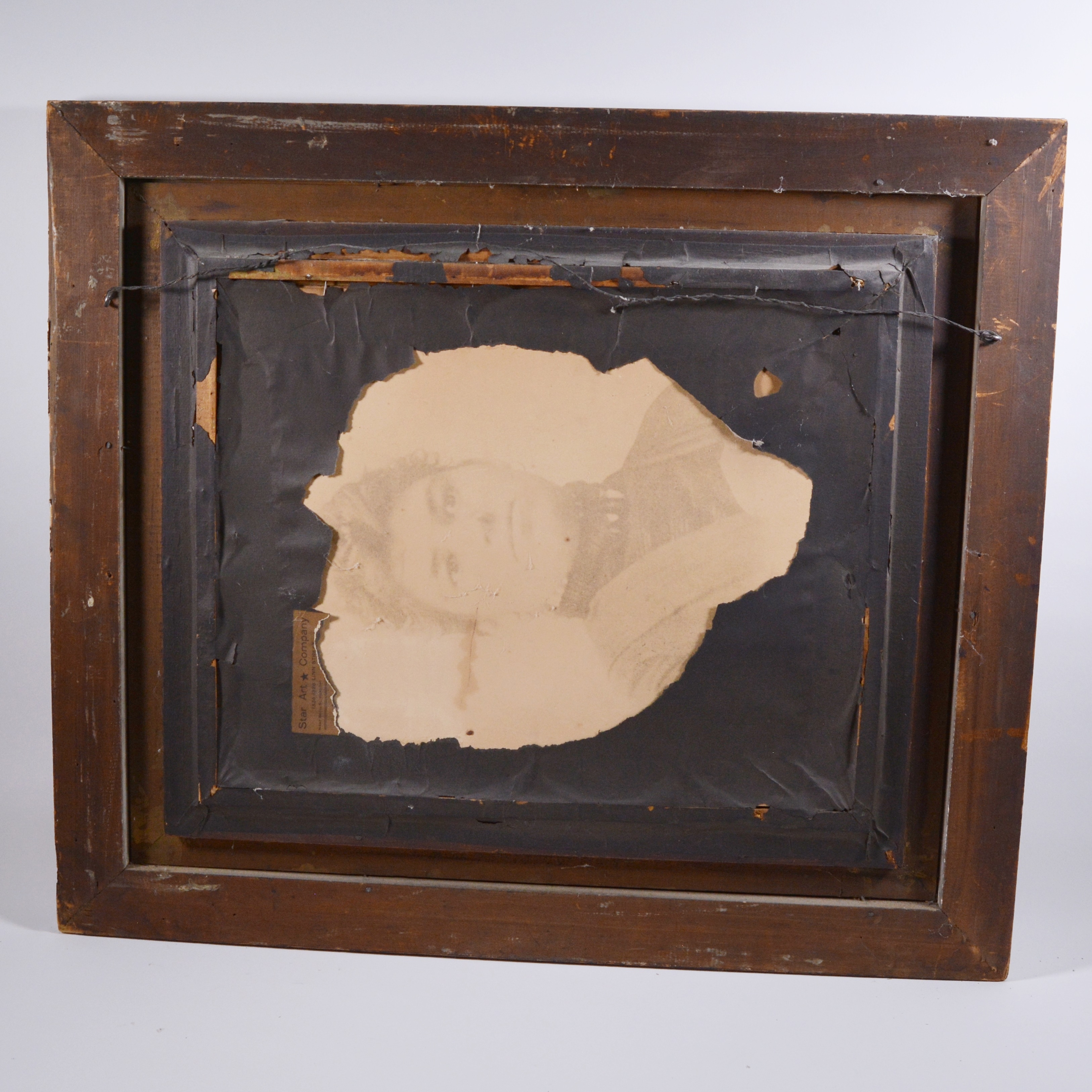 Lithograph of Two Babies