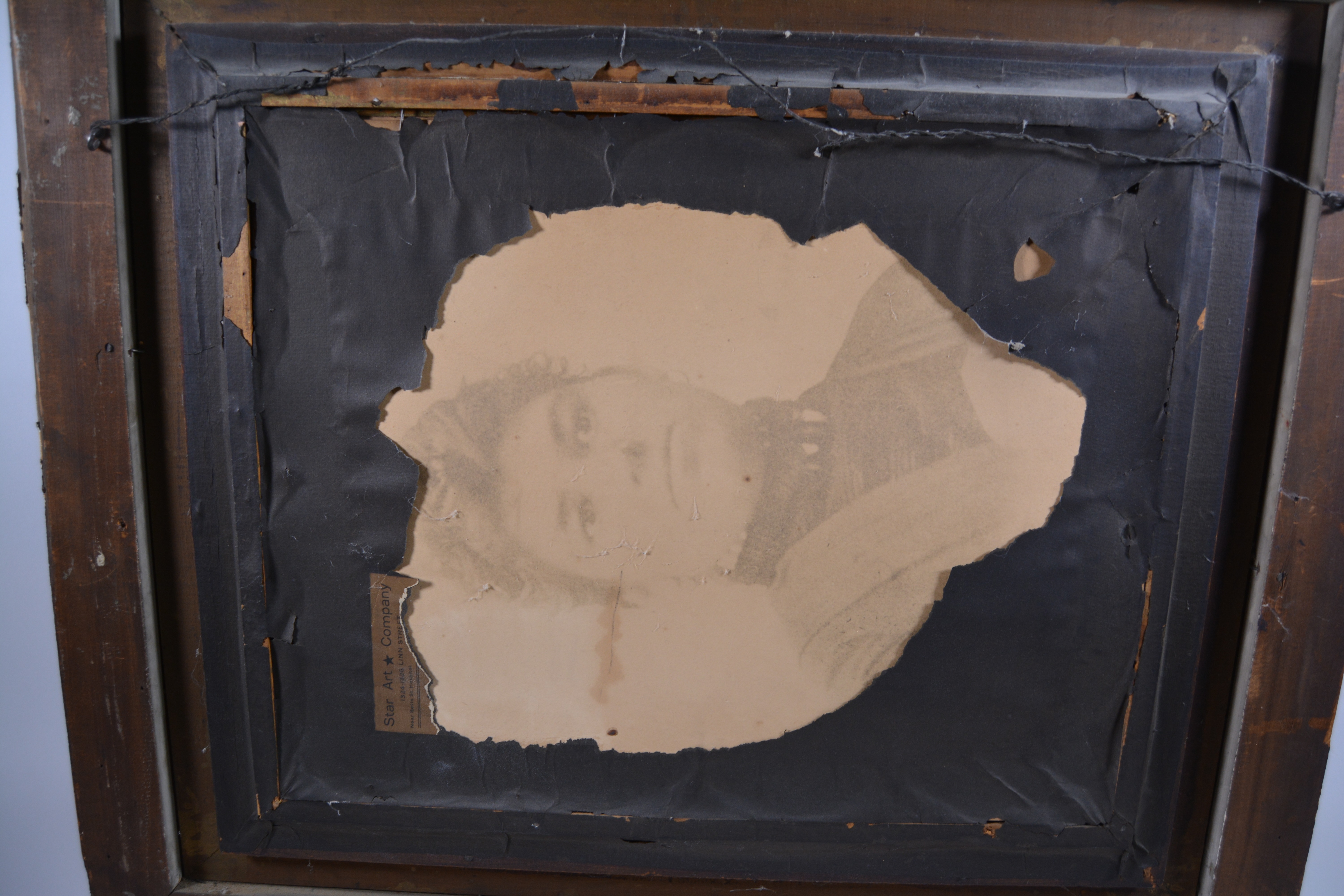 Lithograph of Two Babies