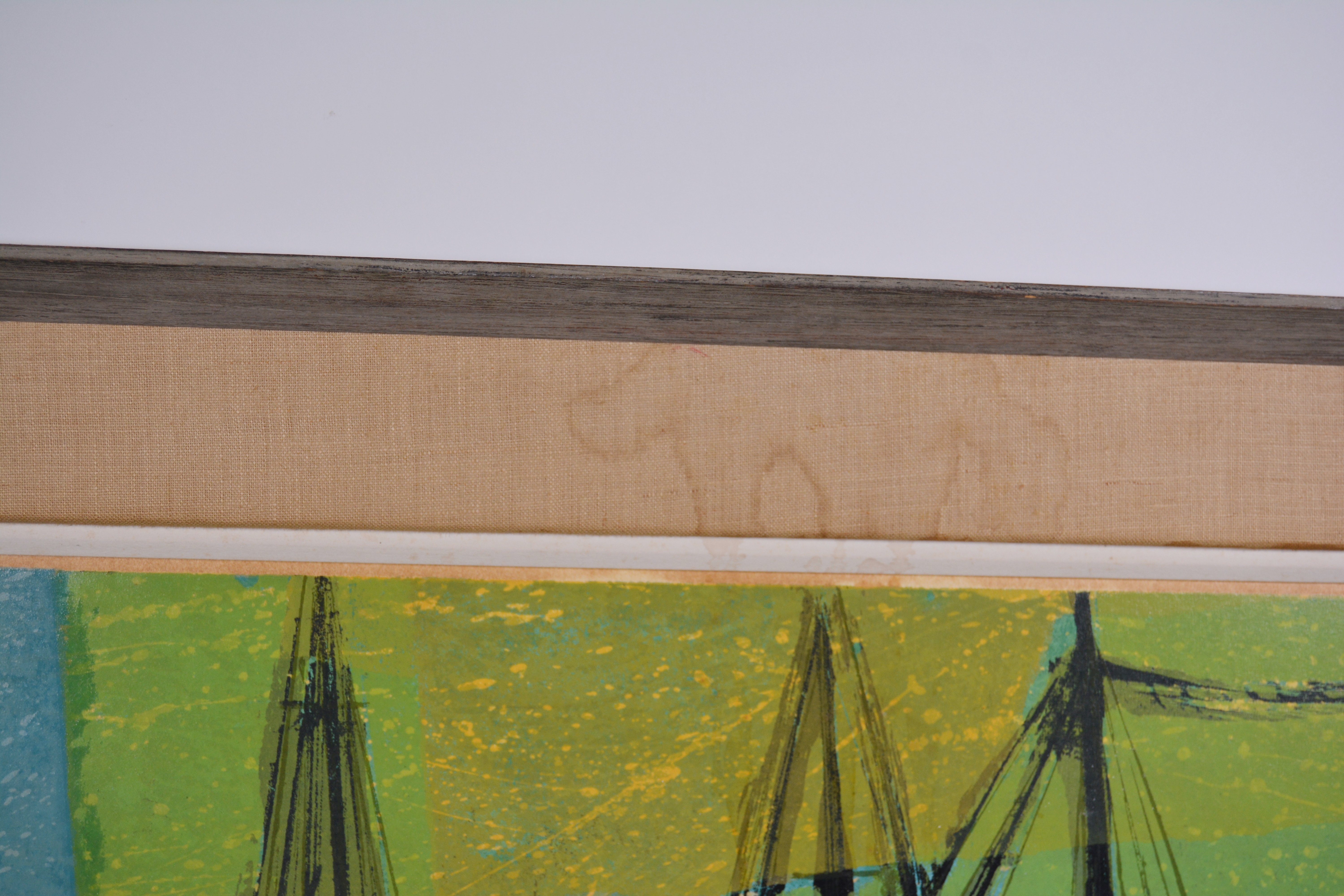 R. Freeman Worthley Serigraph "The Dock"