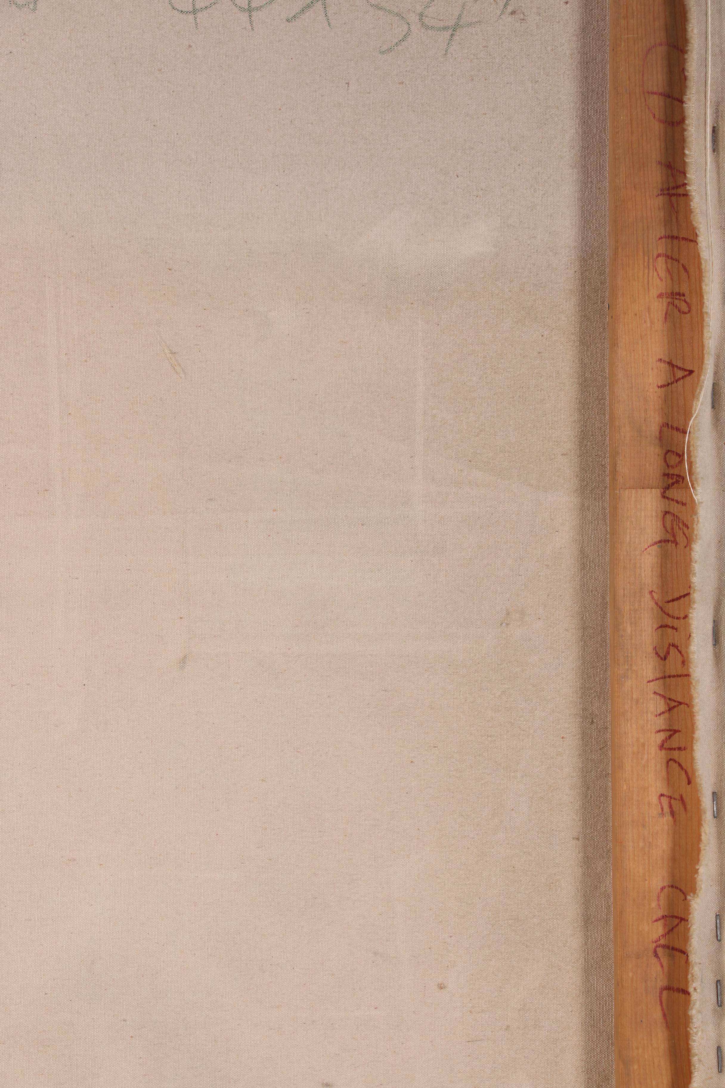 Esther Liu Mixed Media Painting "After a Long Distance Call"