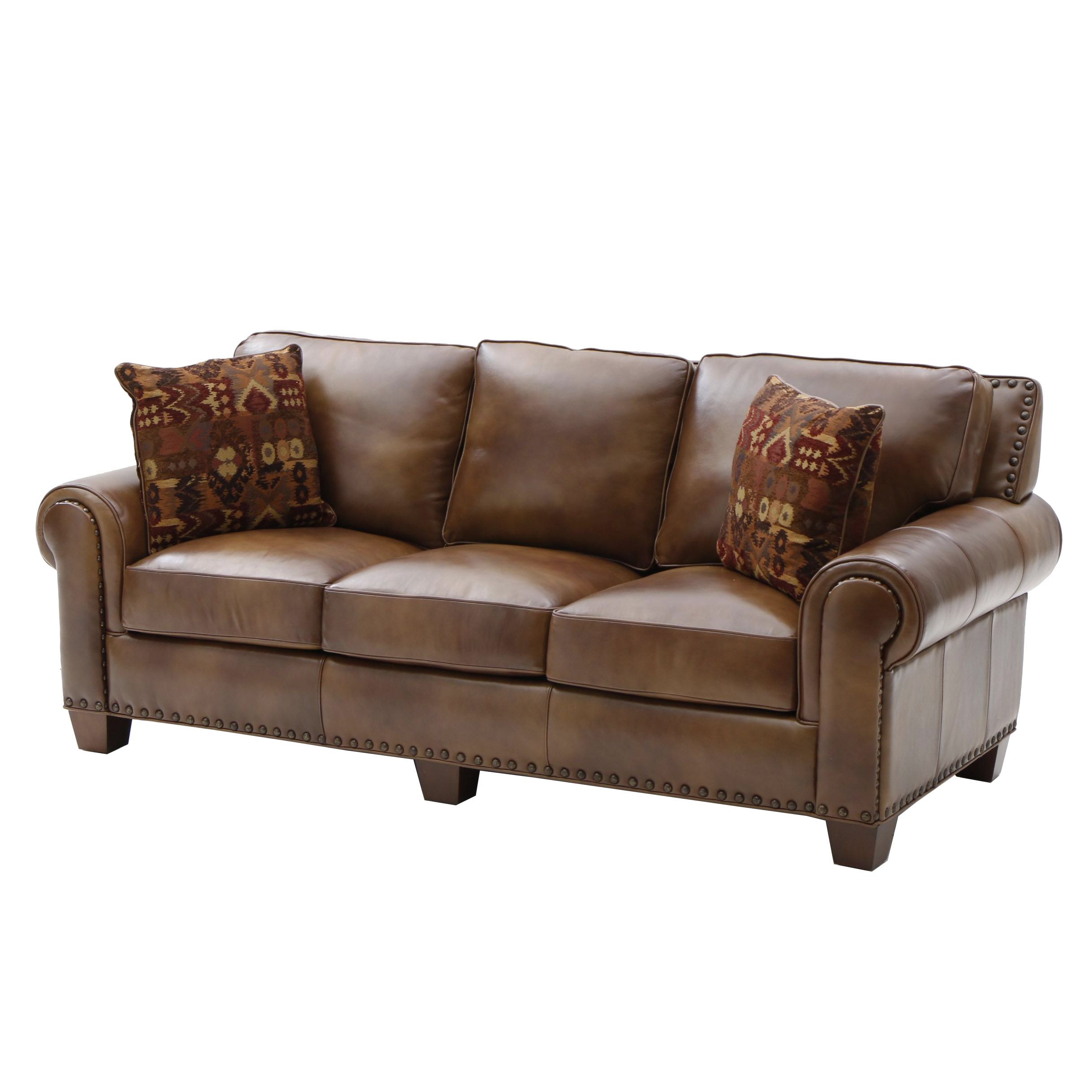Contemporary Leather Sofa by Haining Nicelink Furnishings Co.
