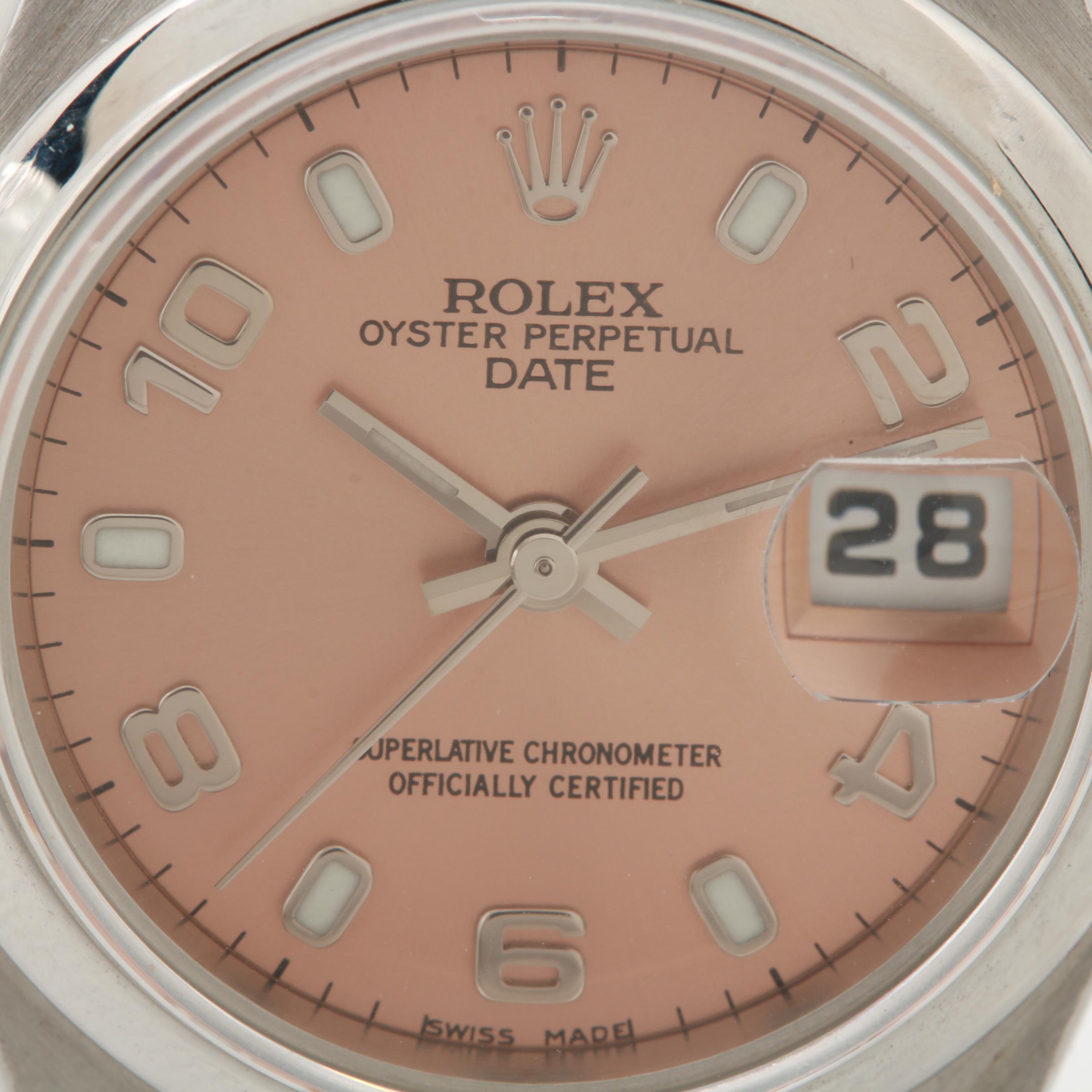 Rolex Perpetual Date Stainless Steel Automatic Watch