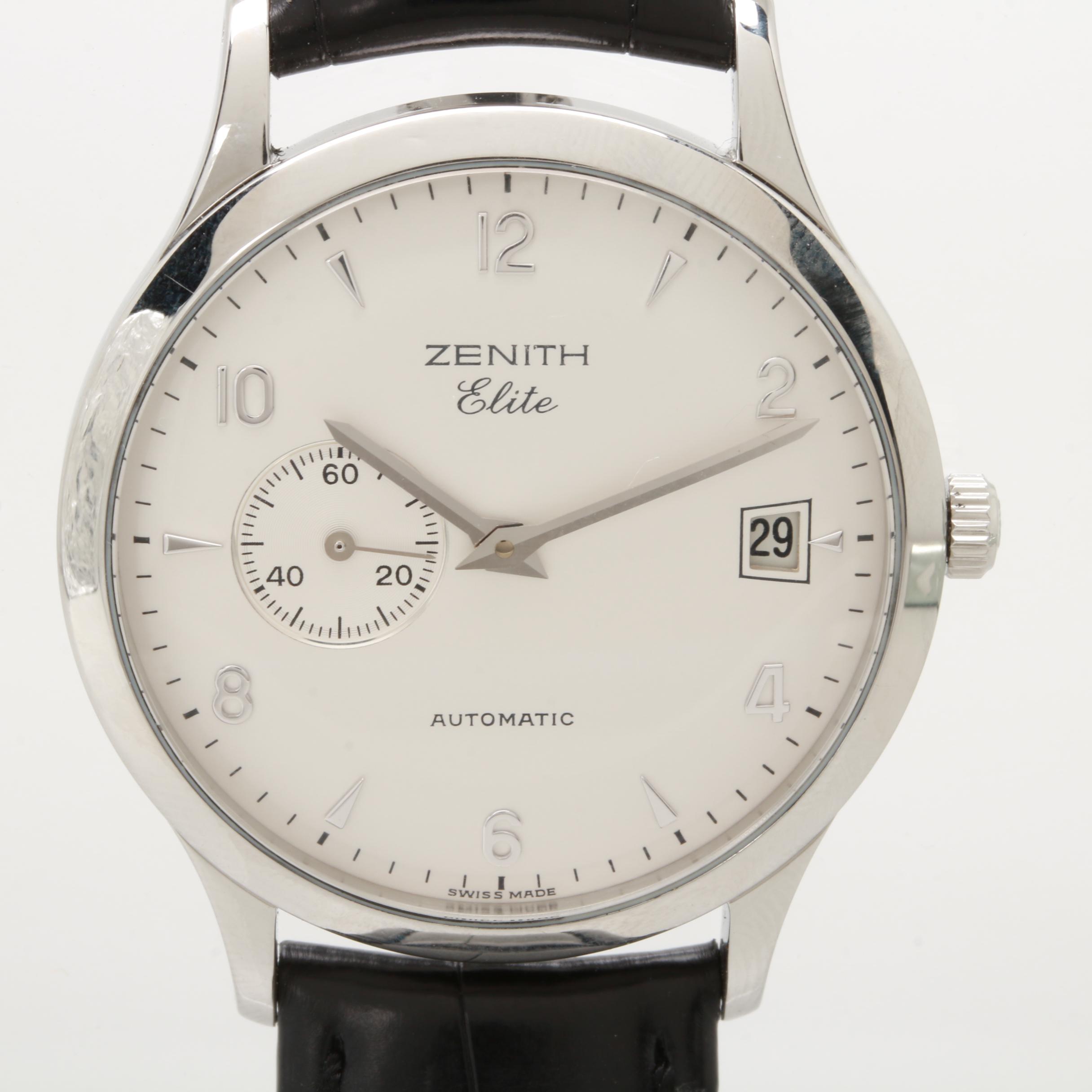 Zenith Class Elite Date 37mm Automatic Stainless Steel Watch