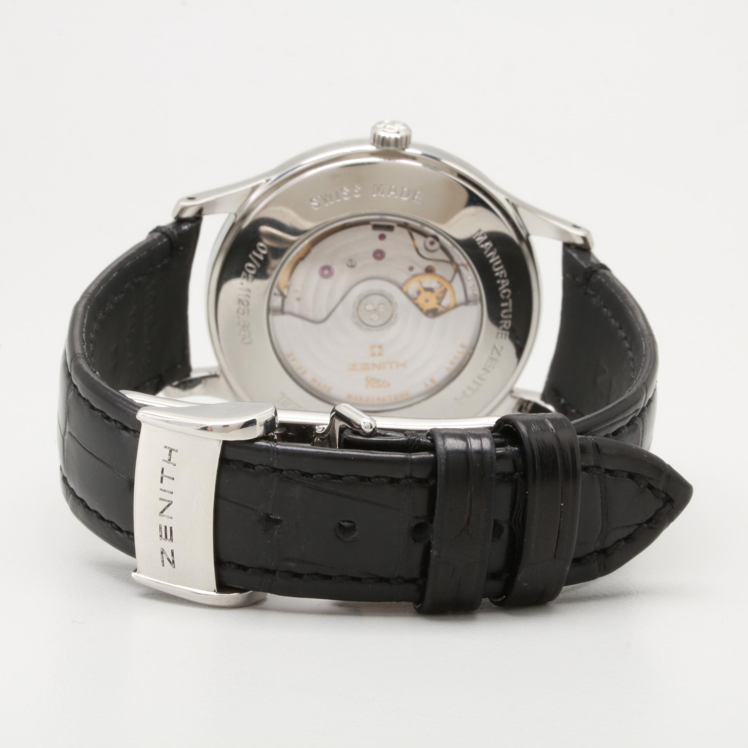 Zenith Class Elite Date 37mm Automatic Stainless Steel Watch