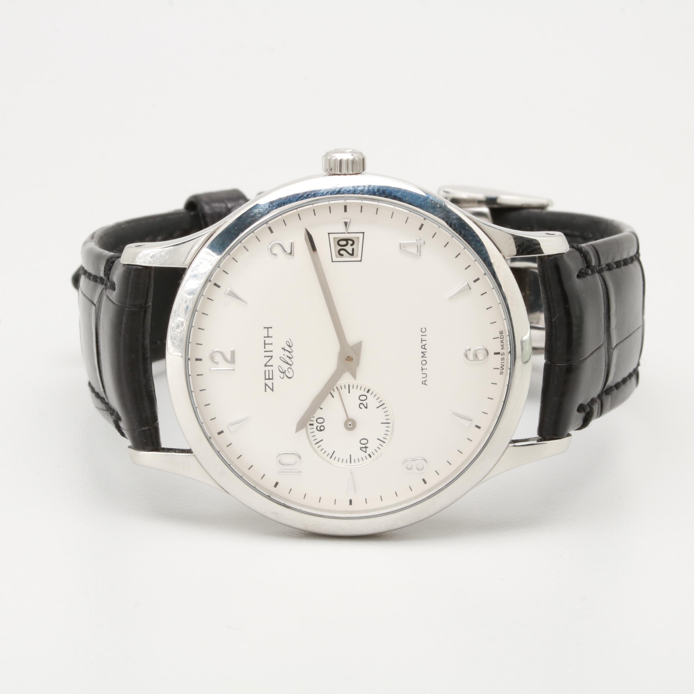 Zenith Class Elite Date 37mm Automatic Stainless Steel Watch