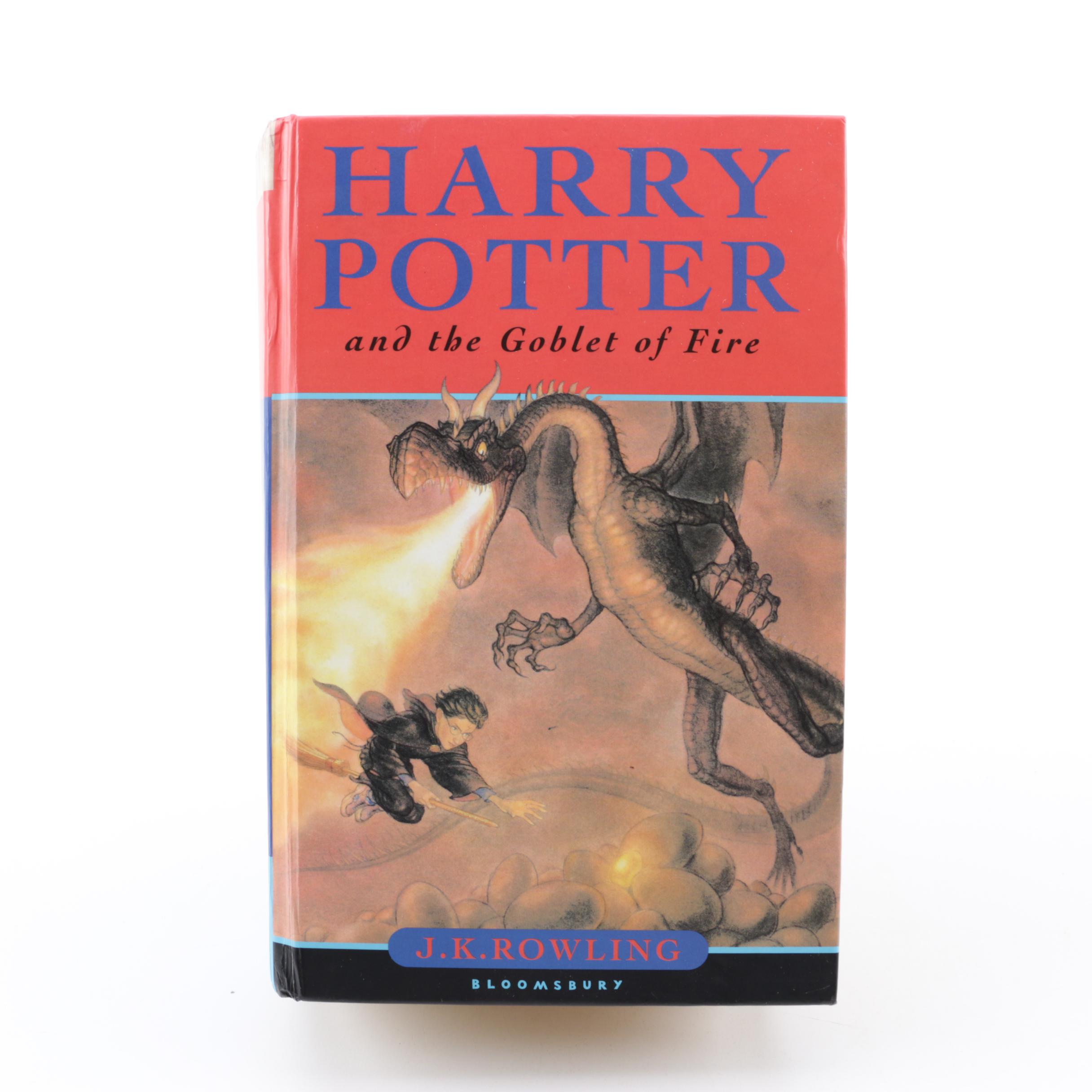 First UK Edition "Harry Potter and the Goblet of Fire" by J.K. Rowling
