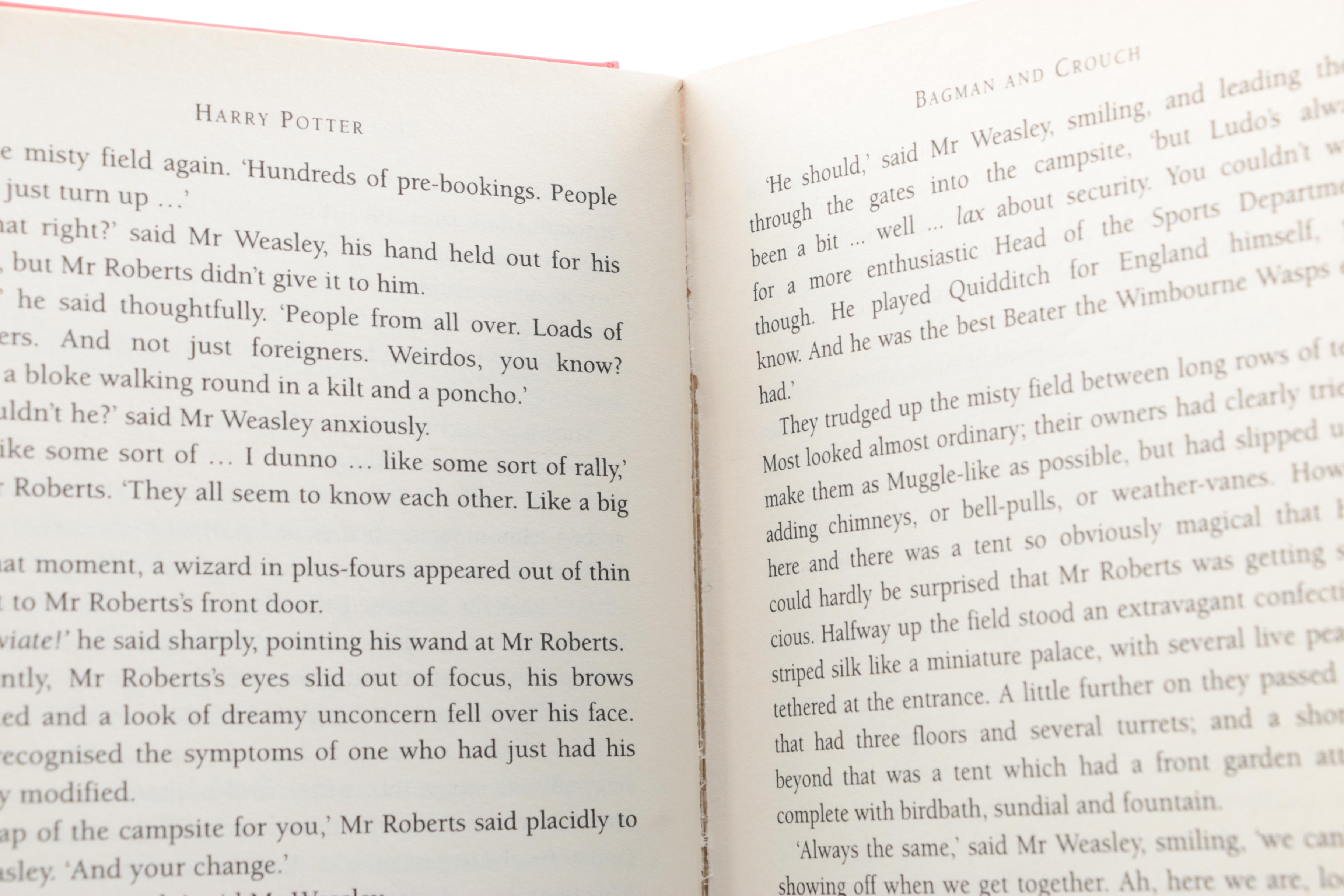 First UK Edition "Harry Potter and the Goblet of Fire" by J.K. Rowling