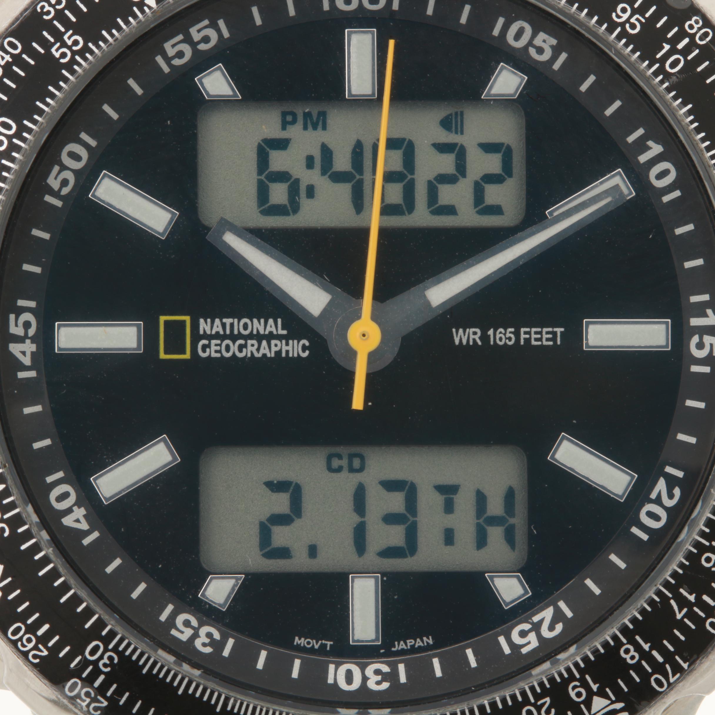 National Geographic Stainless Steel Quartz Watch