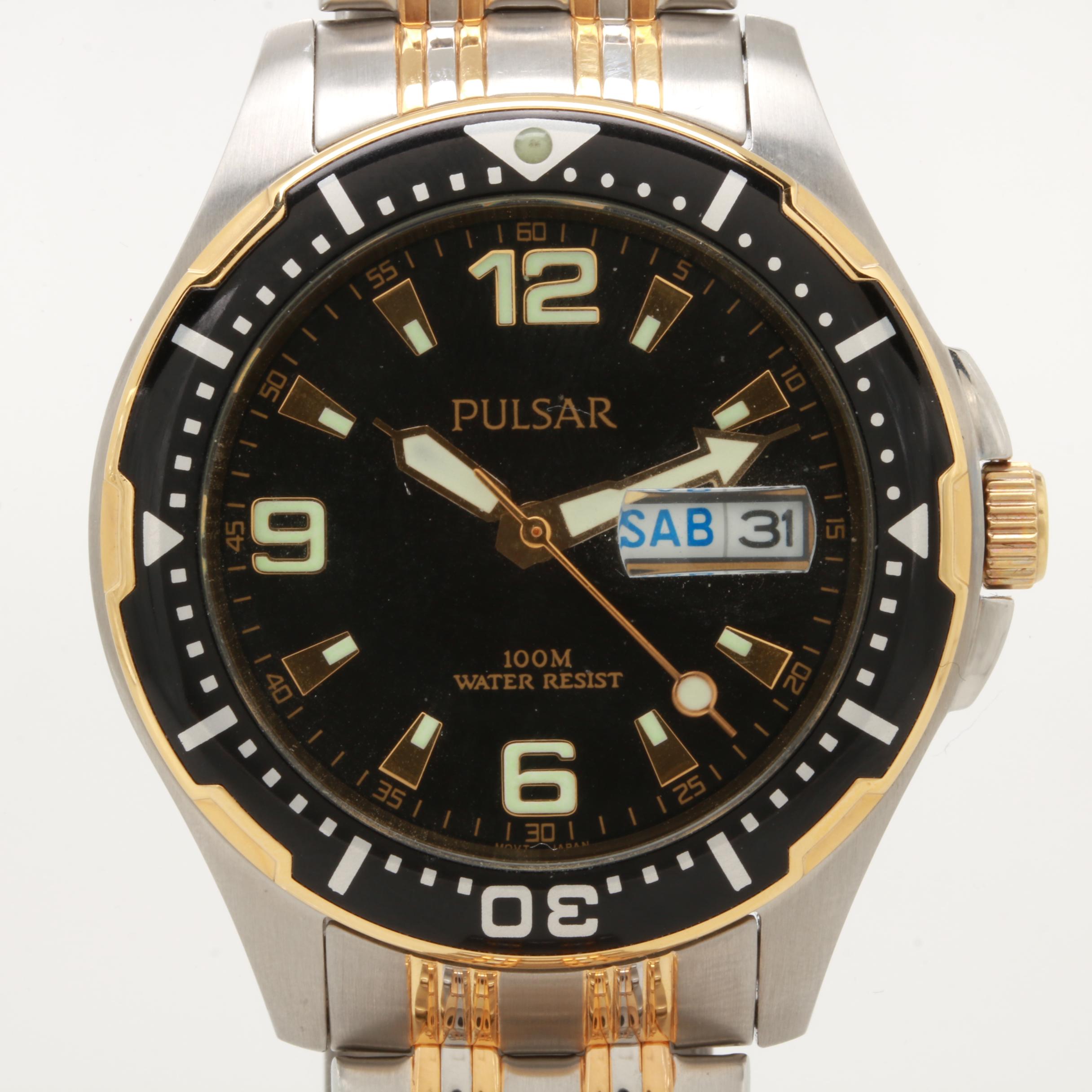 Pulsar Stainless Steel Water Resistant Watch