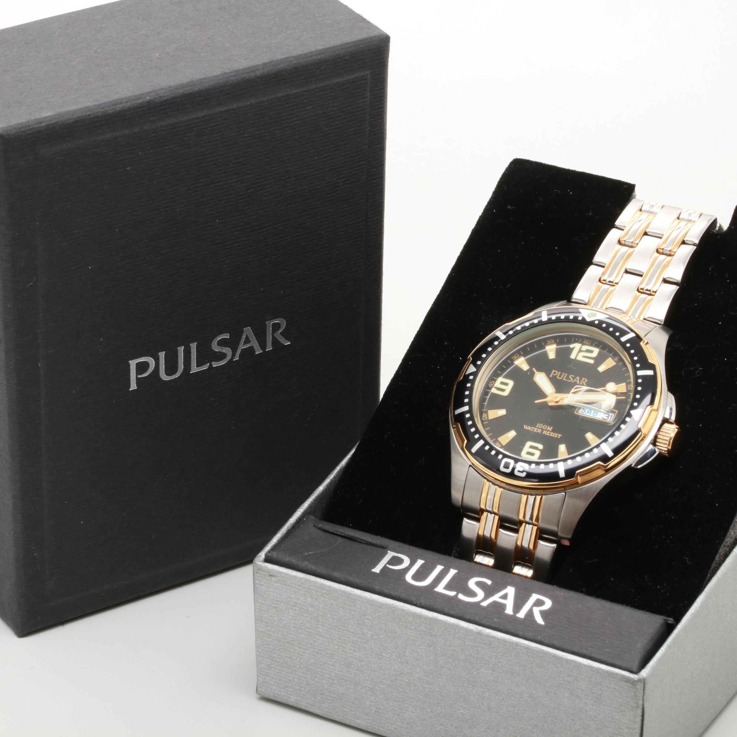 Pulsar Stainless Steel Water Resistant Watch
