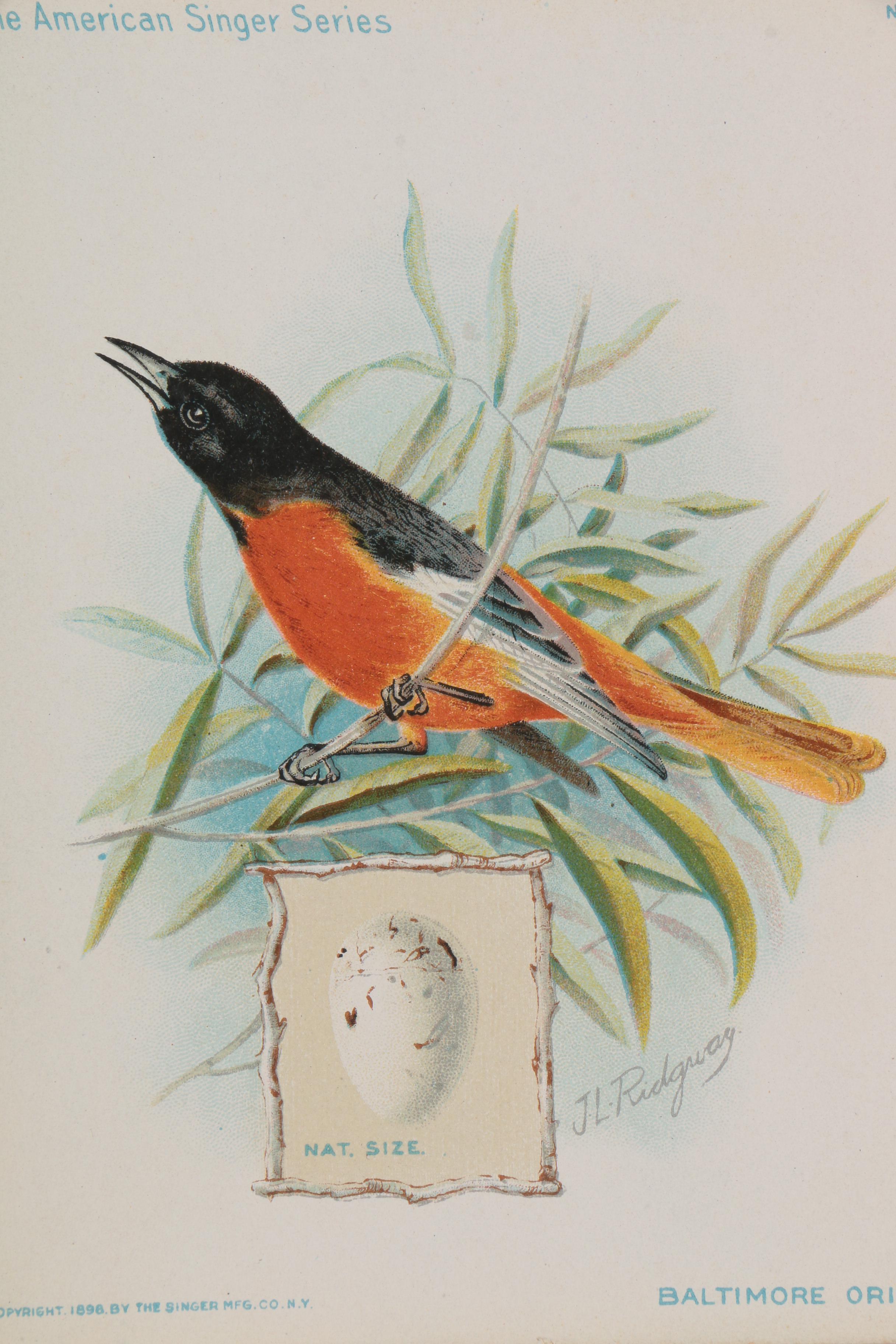 Chromolithographs from "The American Singer Series"