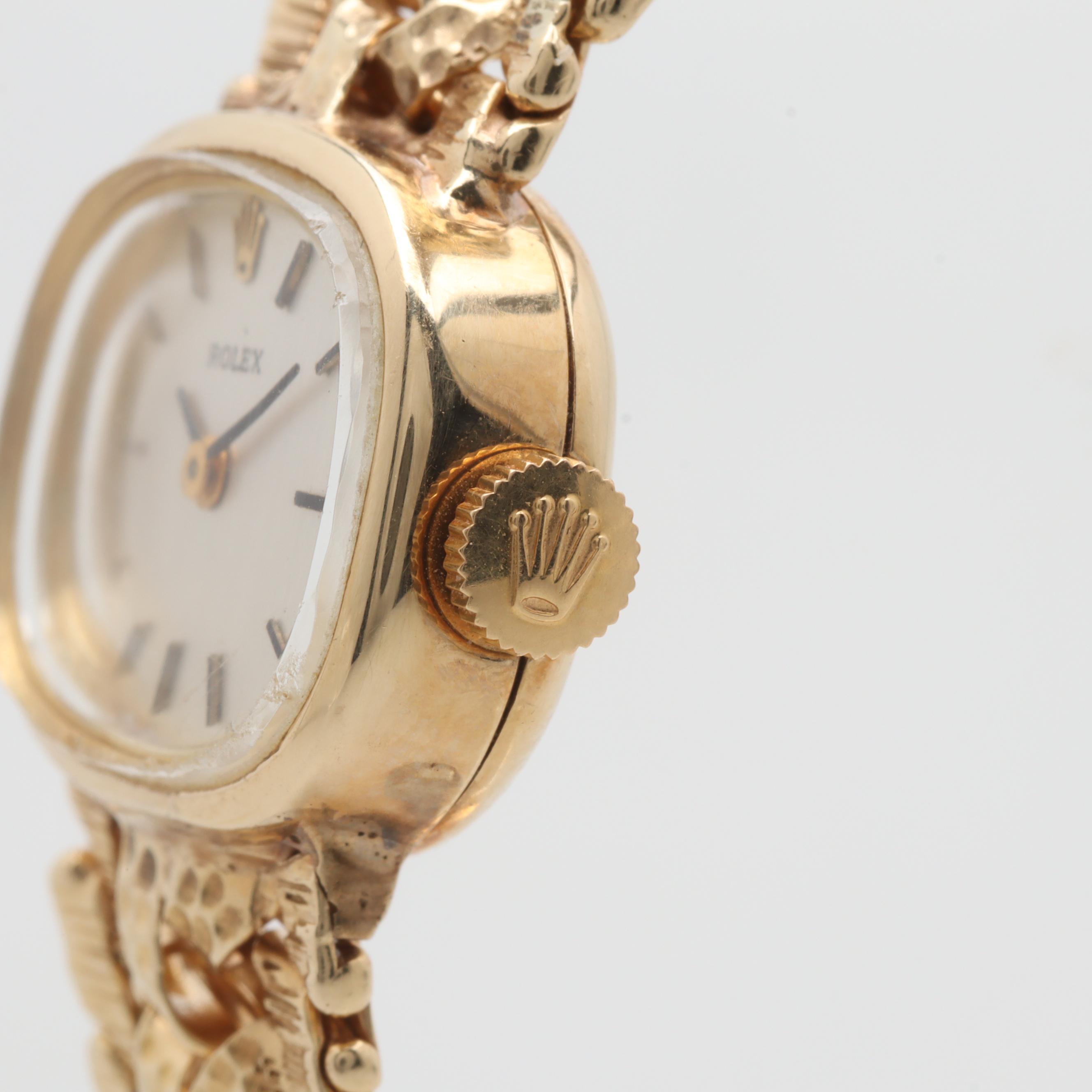 Rolex 14K Yellow Gold Stem Wind Watch