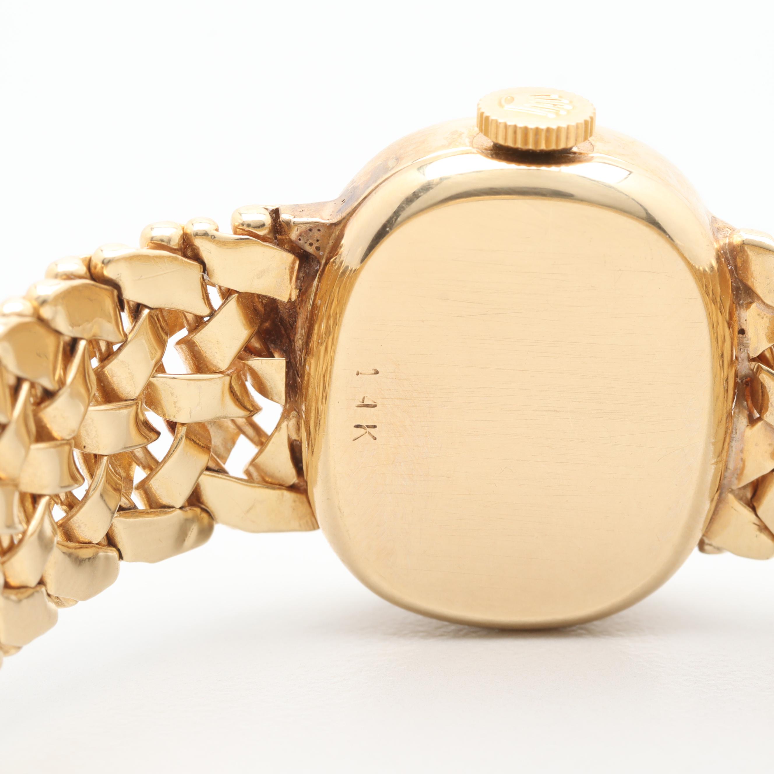 Rolex 14K Yellow Gold Stem Wind Watch