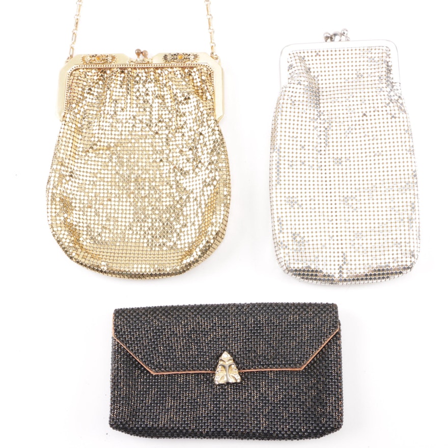 Whiting & Davis Mesh Evening Bag, Clutch and Cigarette Case