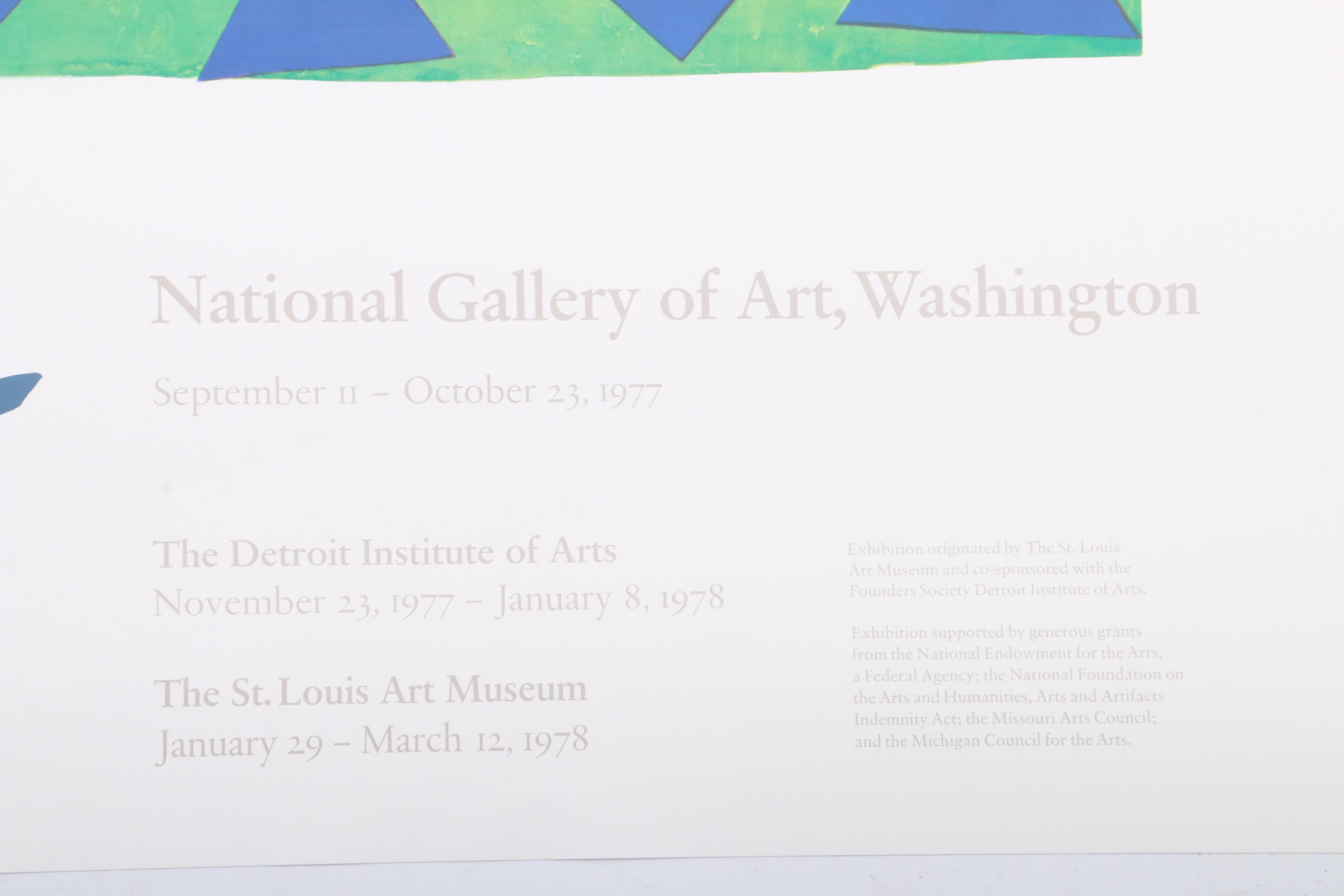 The National Gallery of Art 1977 Exhibition Poster "Matisse: The Cut-Outs"