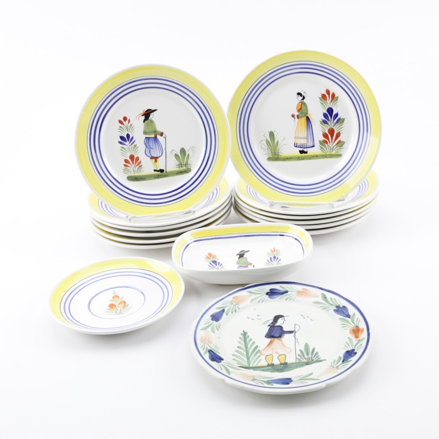 Henriot Quimper French Faïence Dinnerware