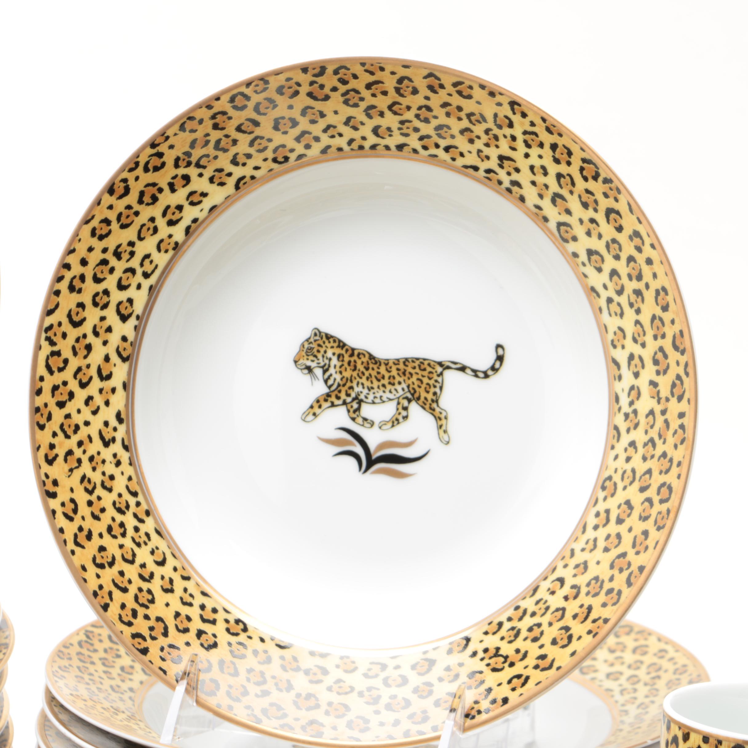 Lynn Chase Designs "Amazonian Jaguar" Porcelain Dinner Service